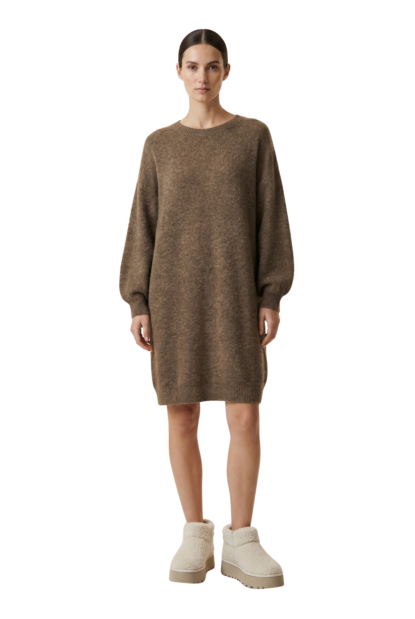 Vittoria Dress Dark Taupe
