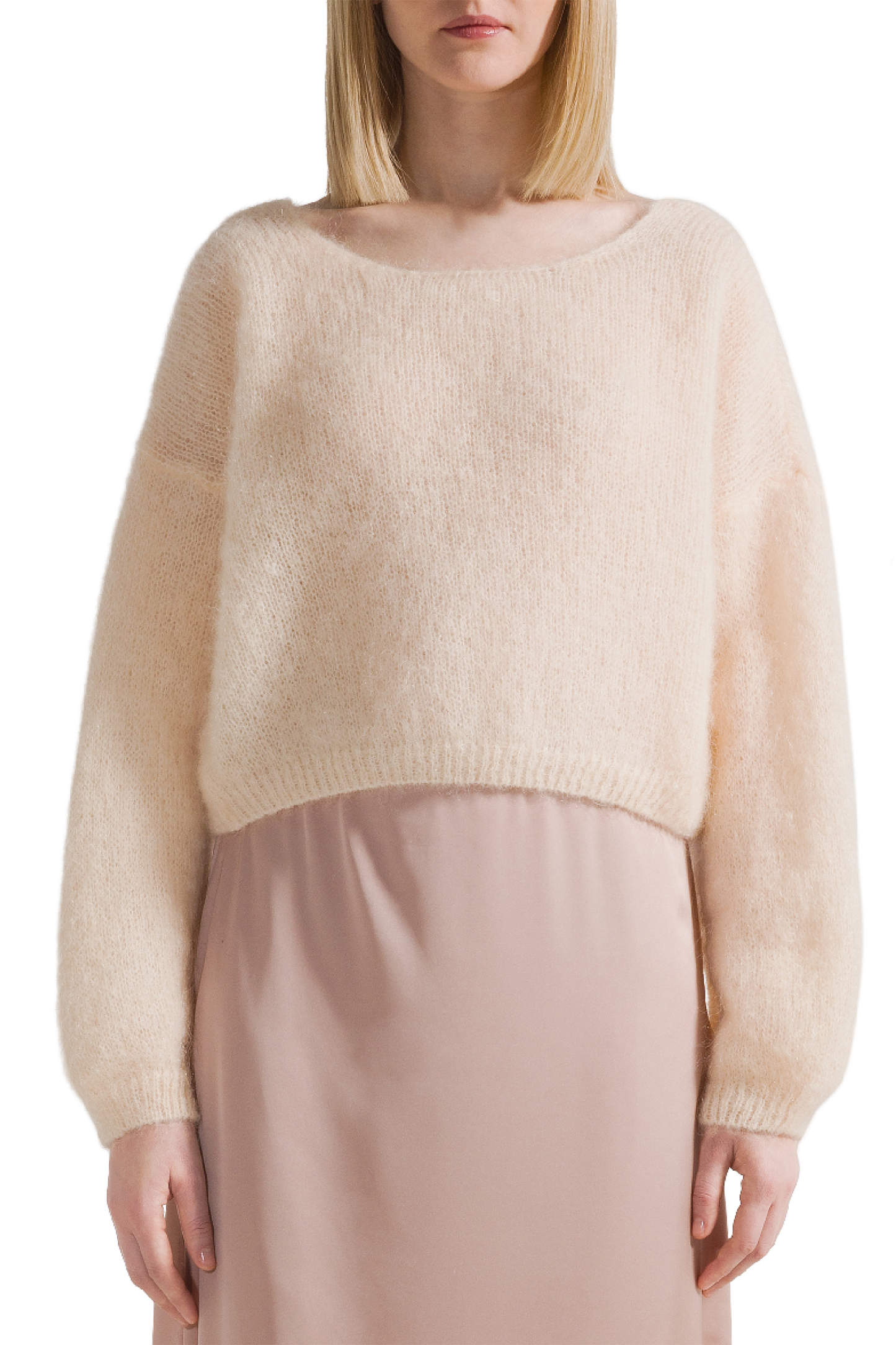Cornelia Cropped Cardigan Almond