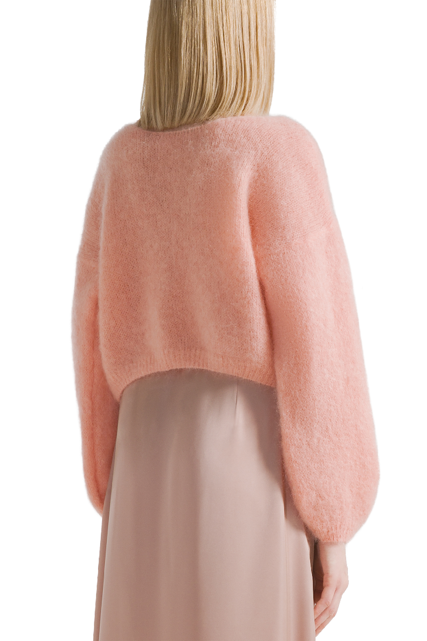 Cornelia Cropped Cardigan Peach