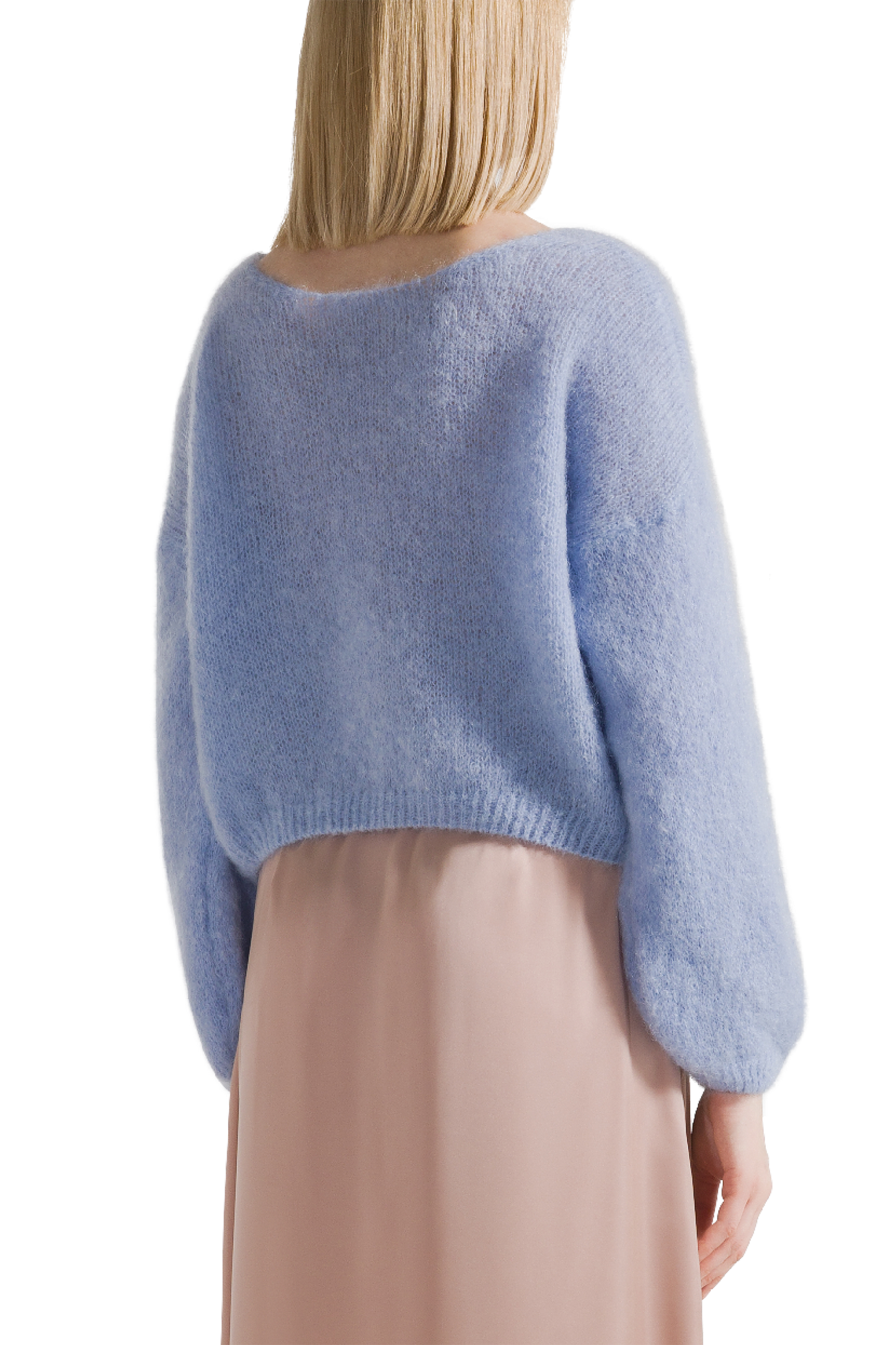 Cornelia Cropped Cardigan Light Blue