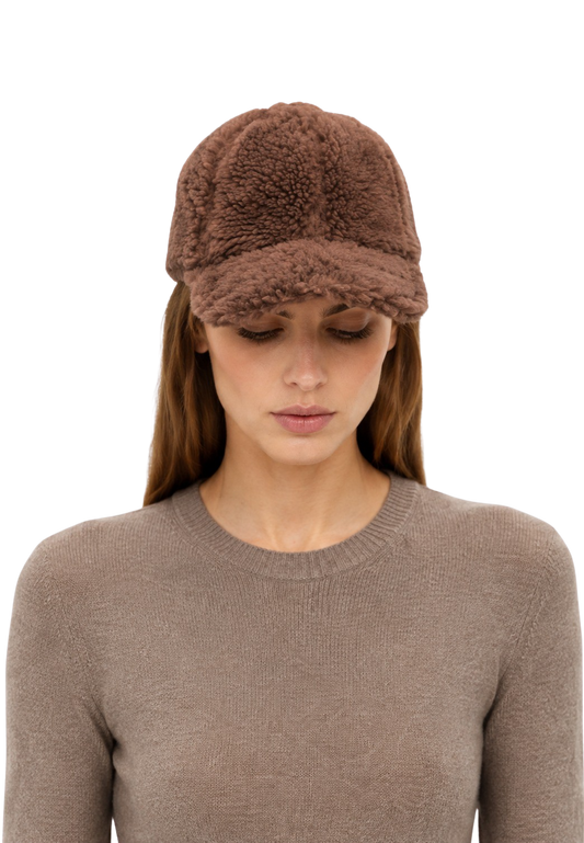 Inga Wool Cap Chocolate Brown image