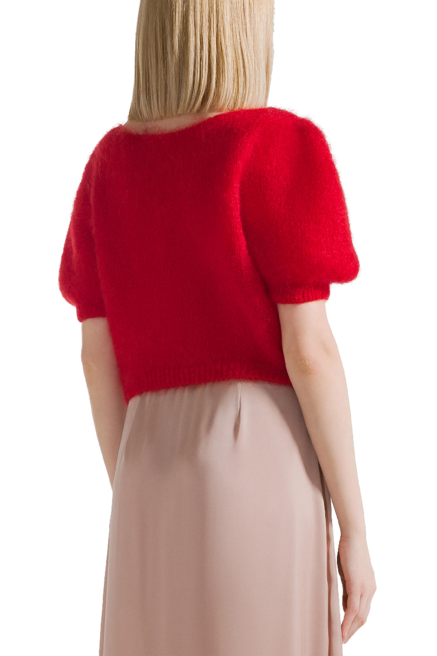Harper Cardigan Lipstick Red