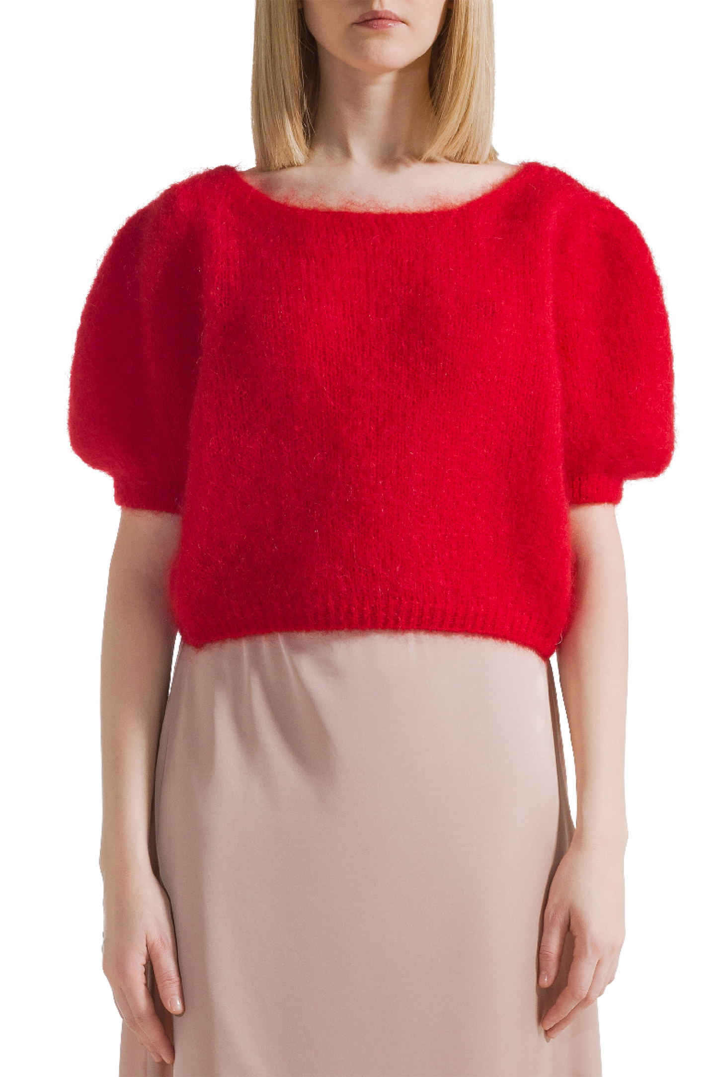 Harper Cardigan Lipstick Red