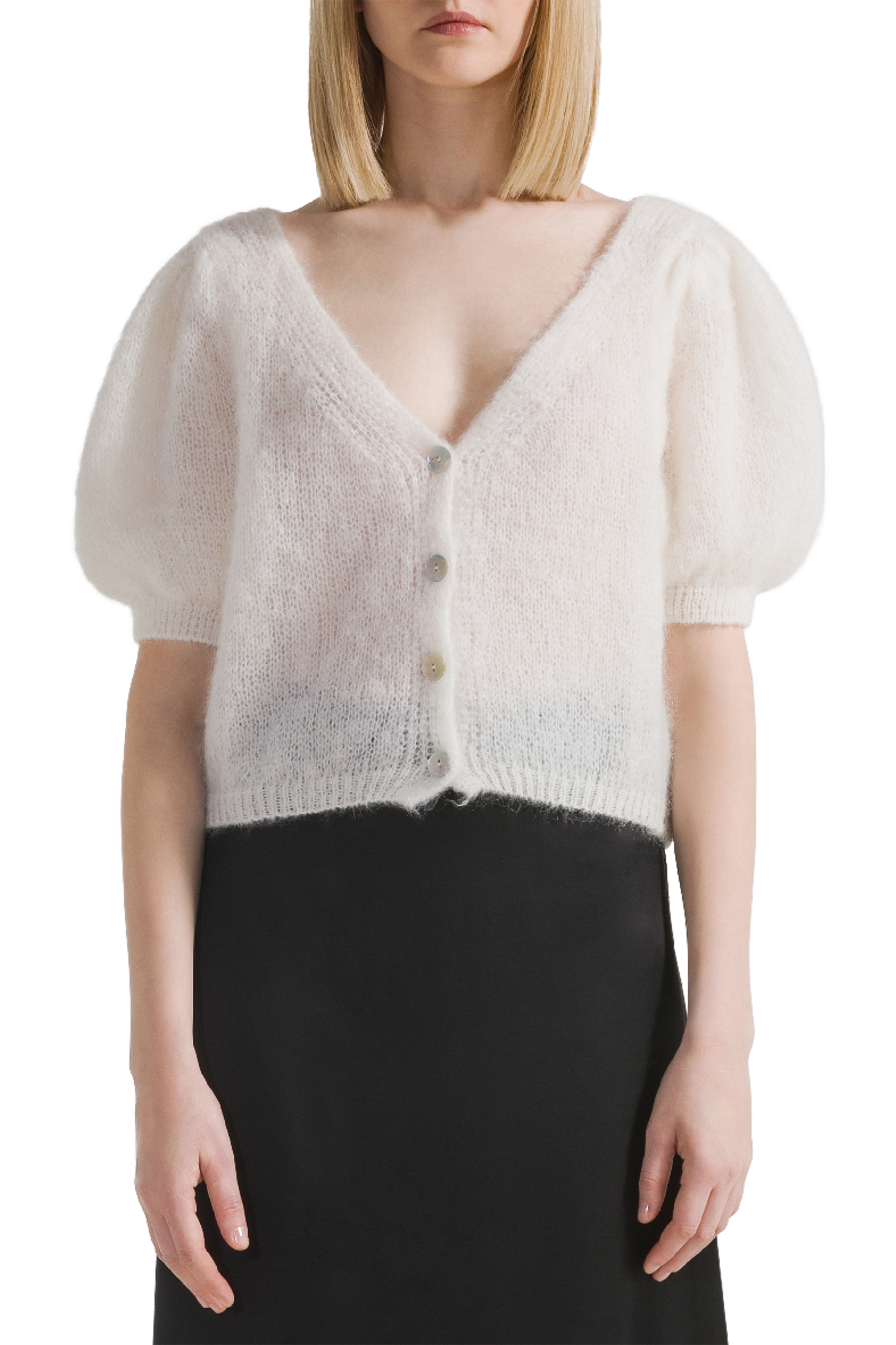 Harper Cardigan White