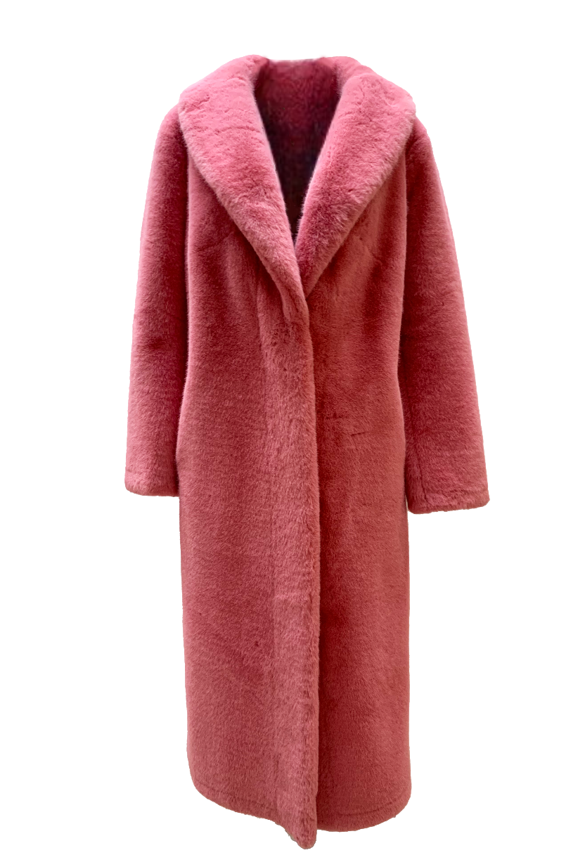 Julia Faux Fur Long Pink