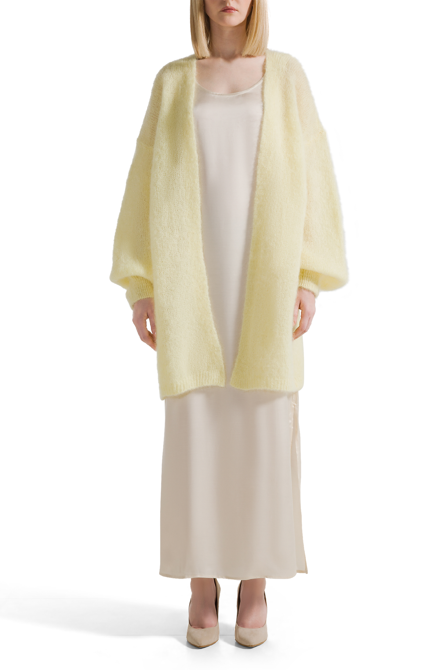 Lee Midi Cardigan Light Yellow