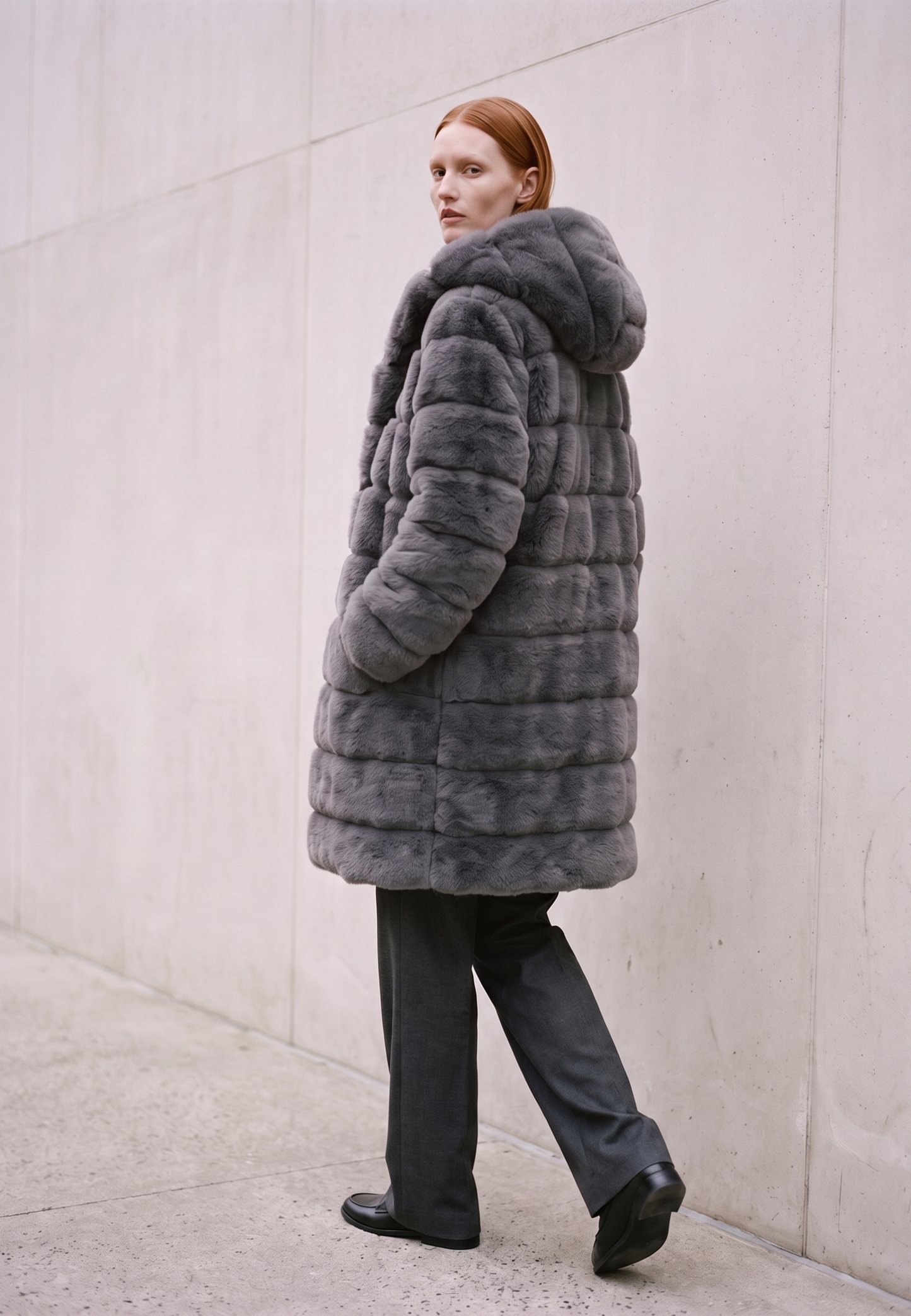 Blake Long Dark Grey Model 06