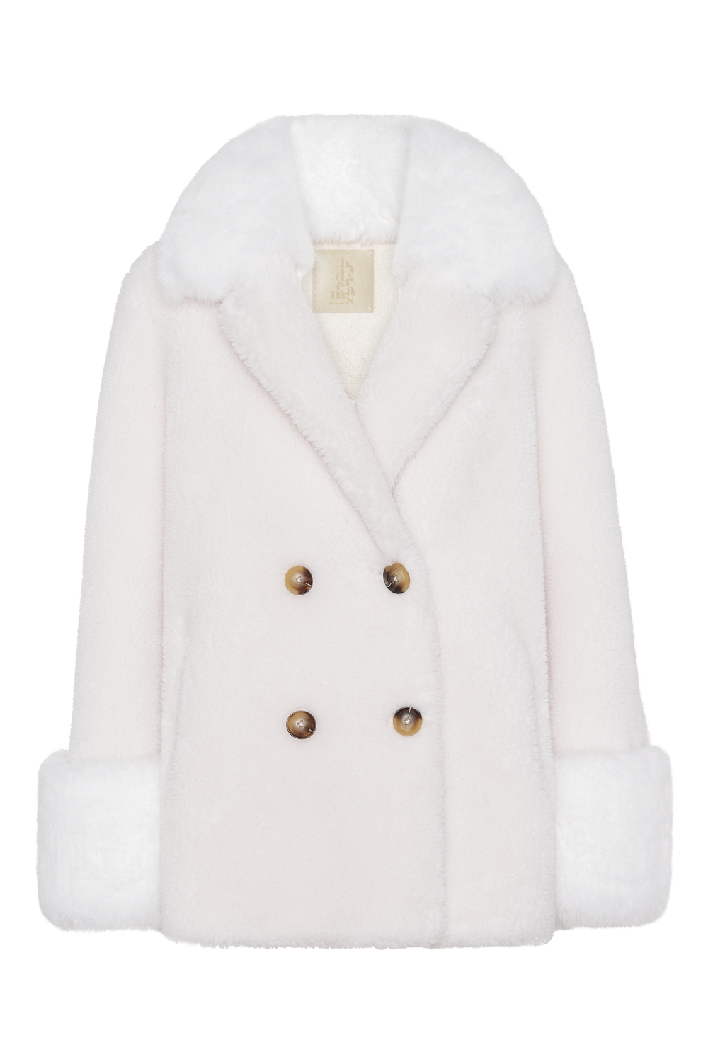 Fiona Short Wool Coat White