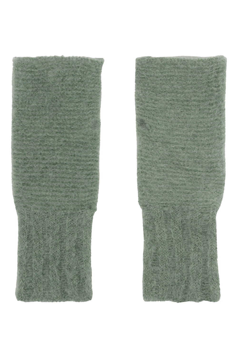 Tilly Fingerless Knit Gloves Dusty Green