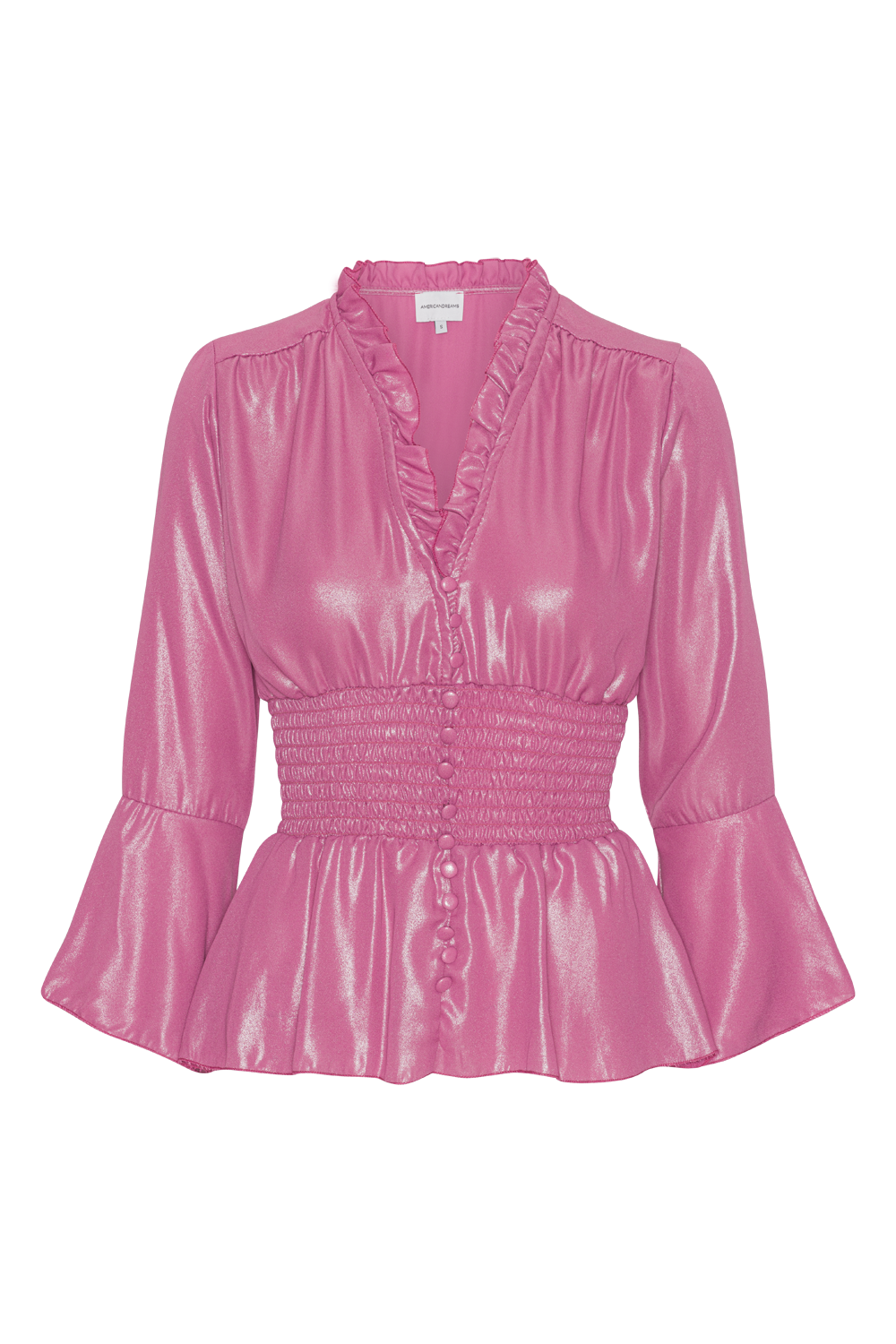 Sally Shimmer Top Pink - Sample