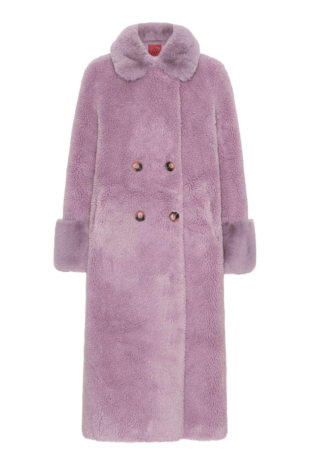 Fiona Long Wool Coat Lavender