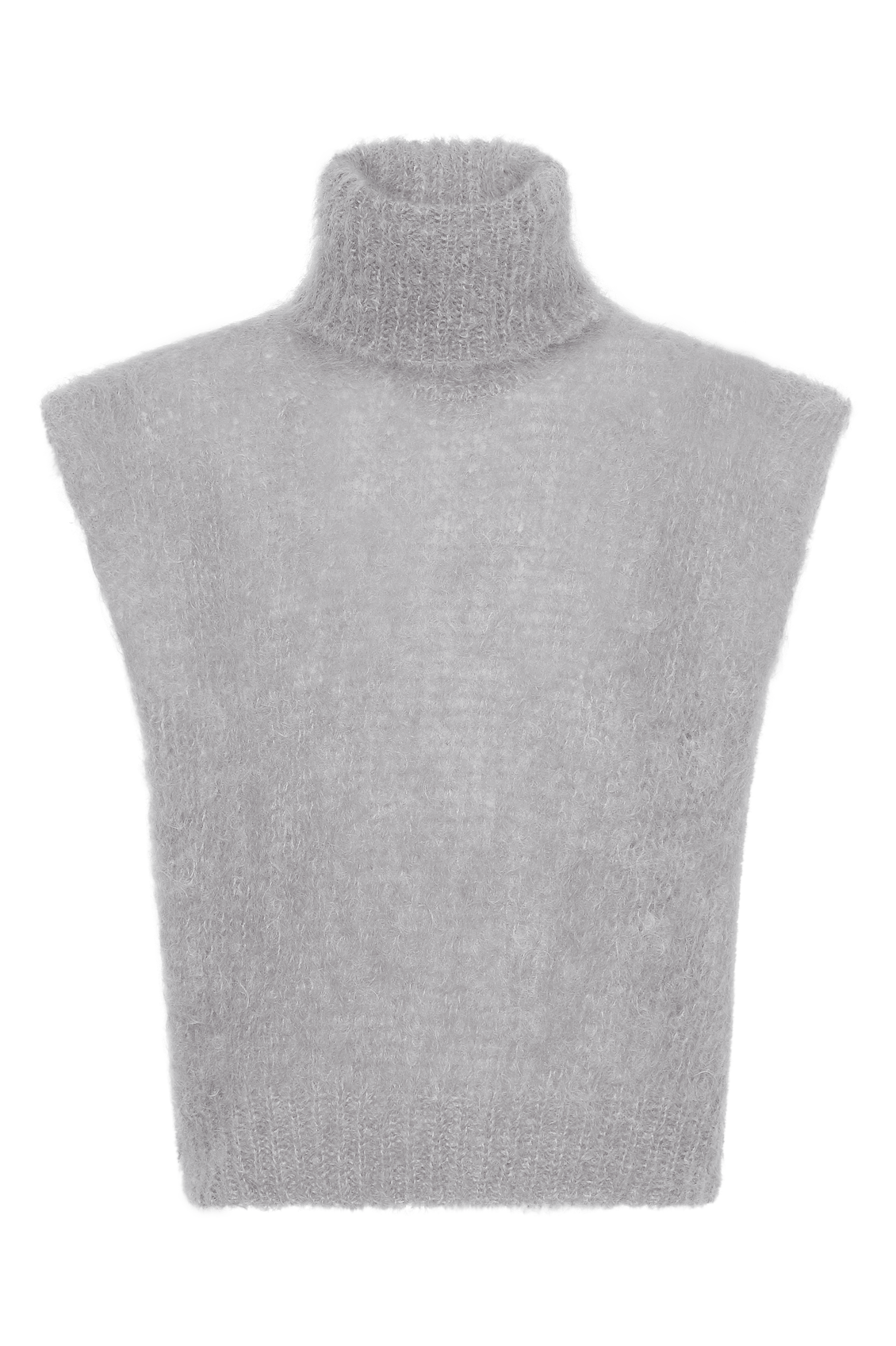 Gabriella Roll Neck Vest Grey - Sample