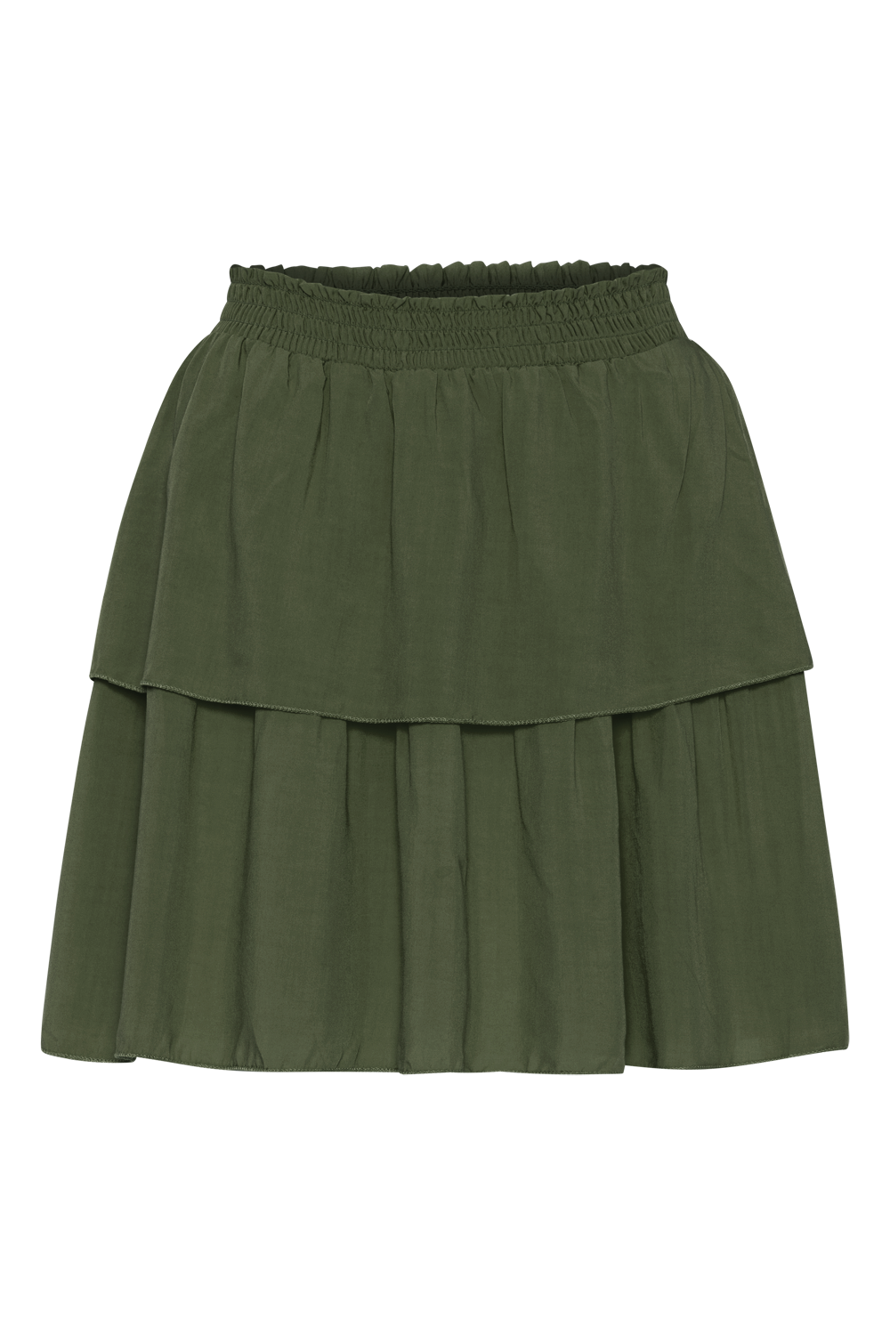 Sally Short Skirt Solid Army Green