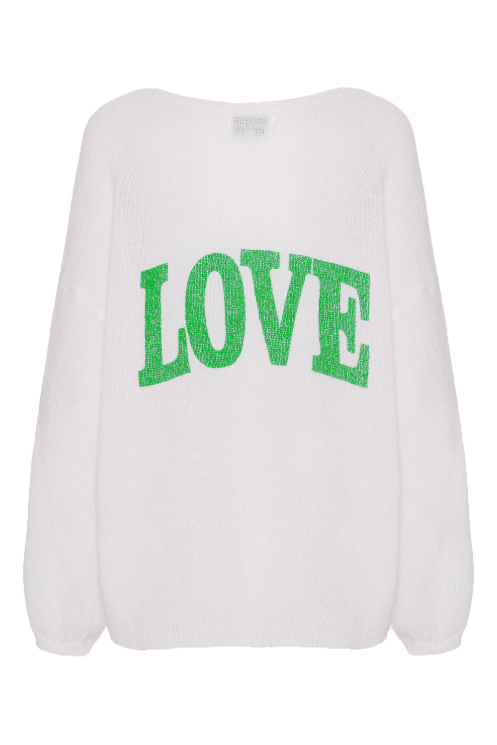 Silja Back Letters White W/ Green Letters (LOVE)
