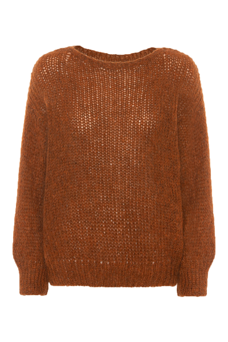 Amira Knit Pullover Rust