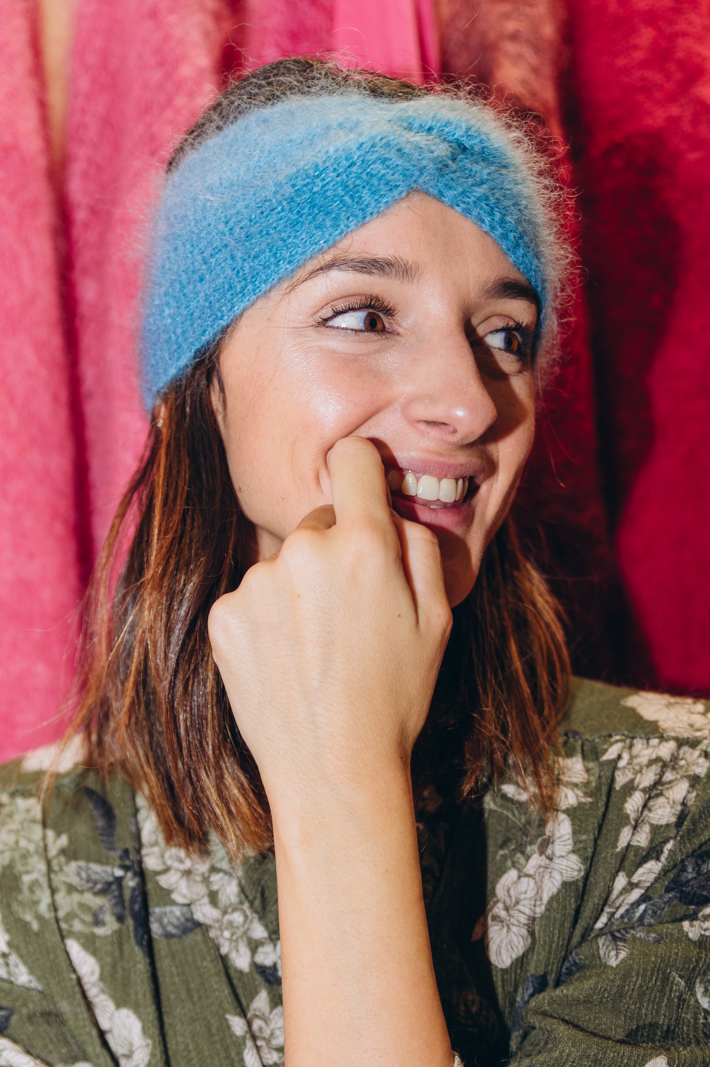Andy Knit Headband Turquoise - Sample