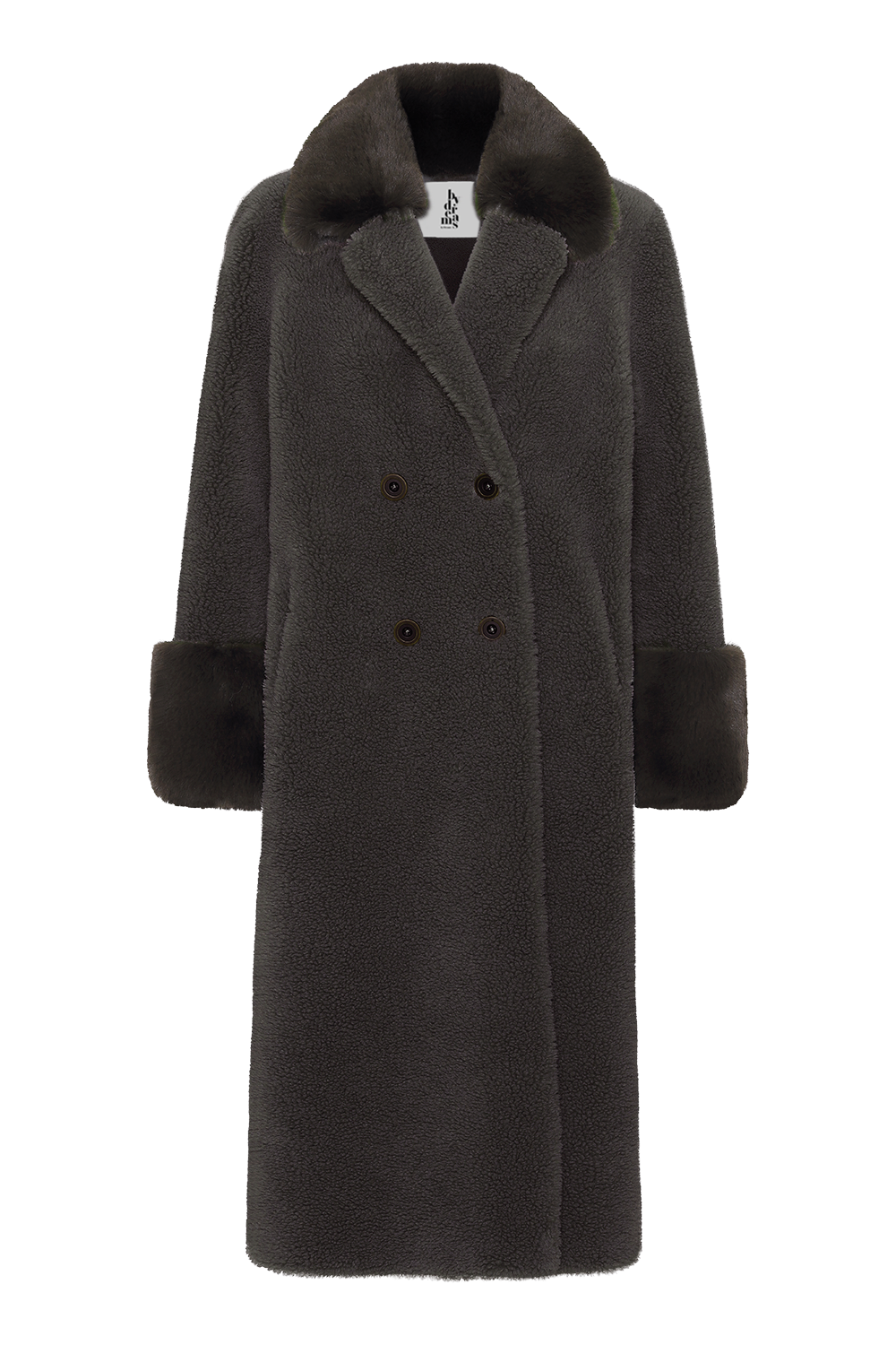Fiona Long Wool Coat Chocolate Brown
