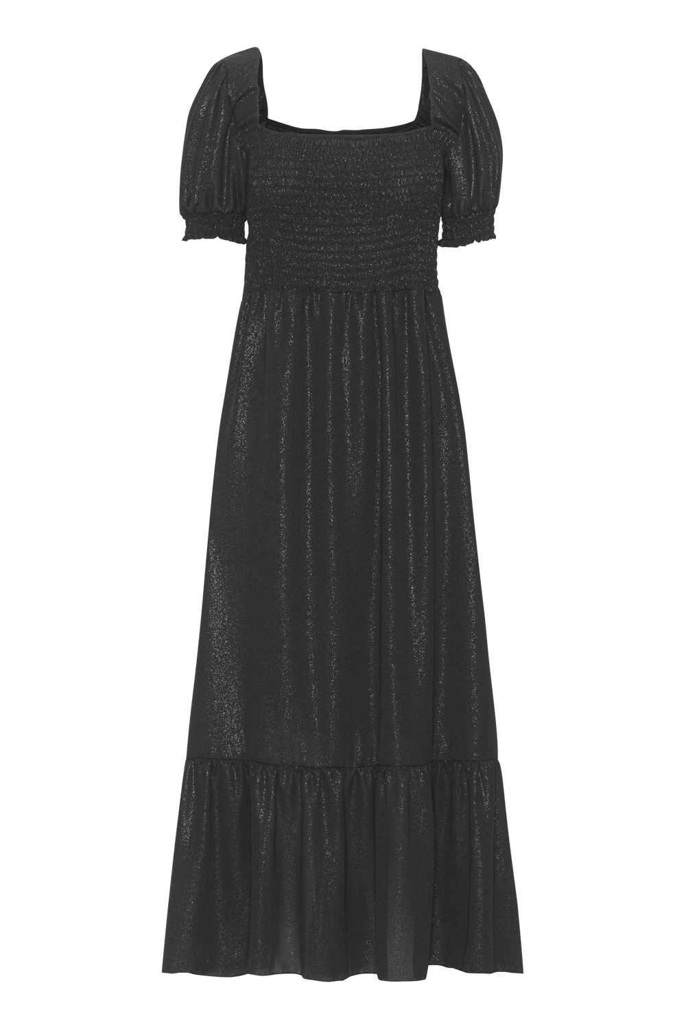 Jade Shimmer Long Dress Black - Sample