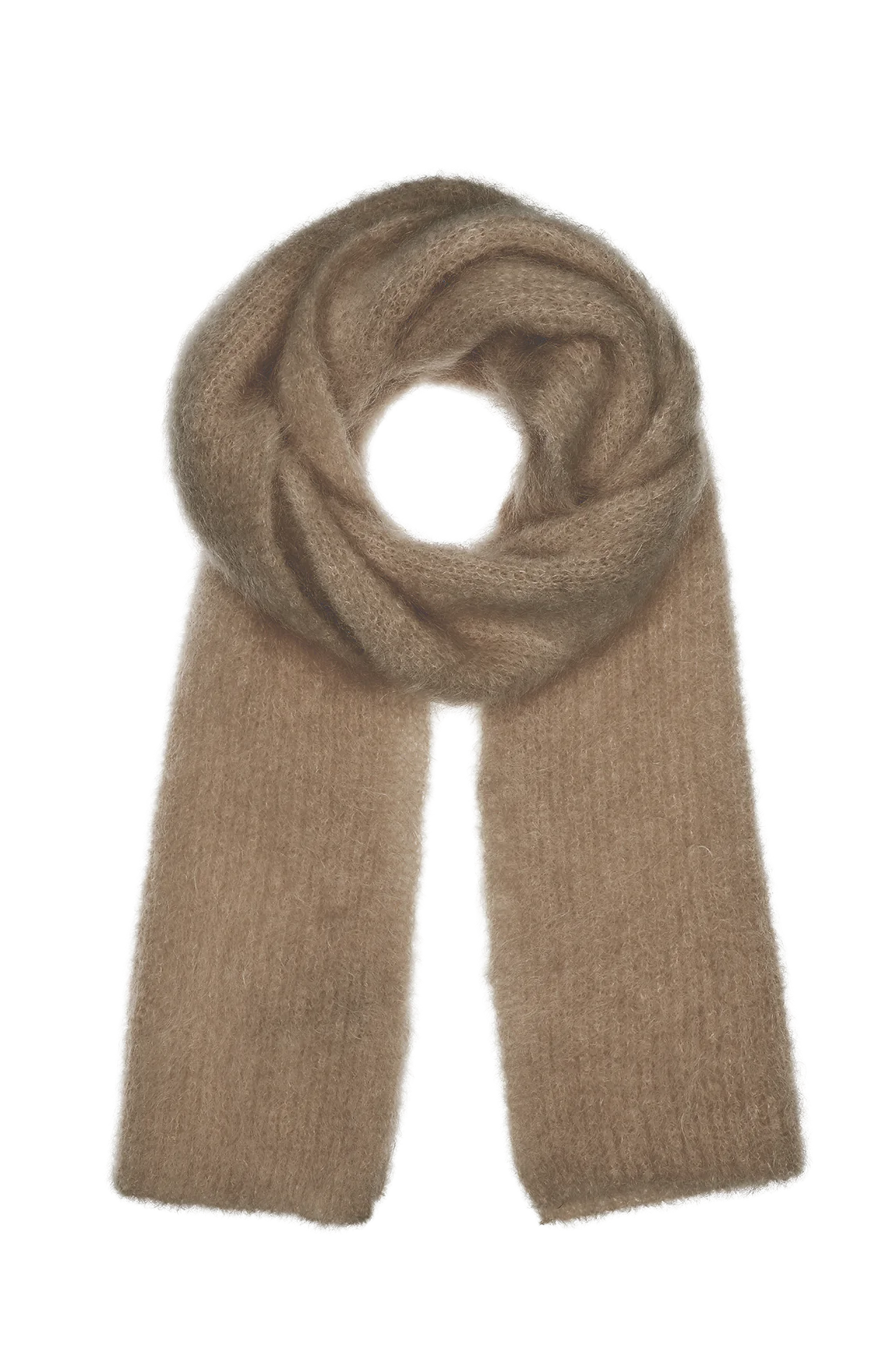 Lisa Mohair Scarf Medium Brown