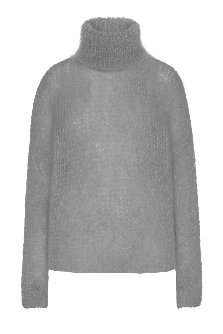Livia LS Roll Neck Pullover Grey