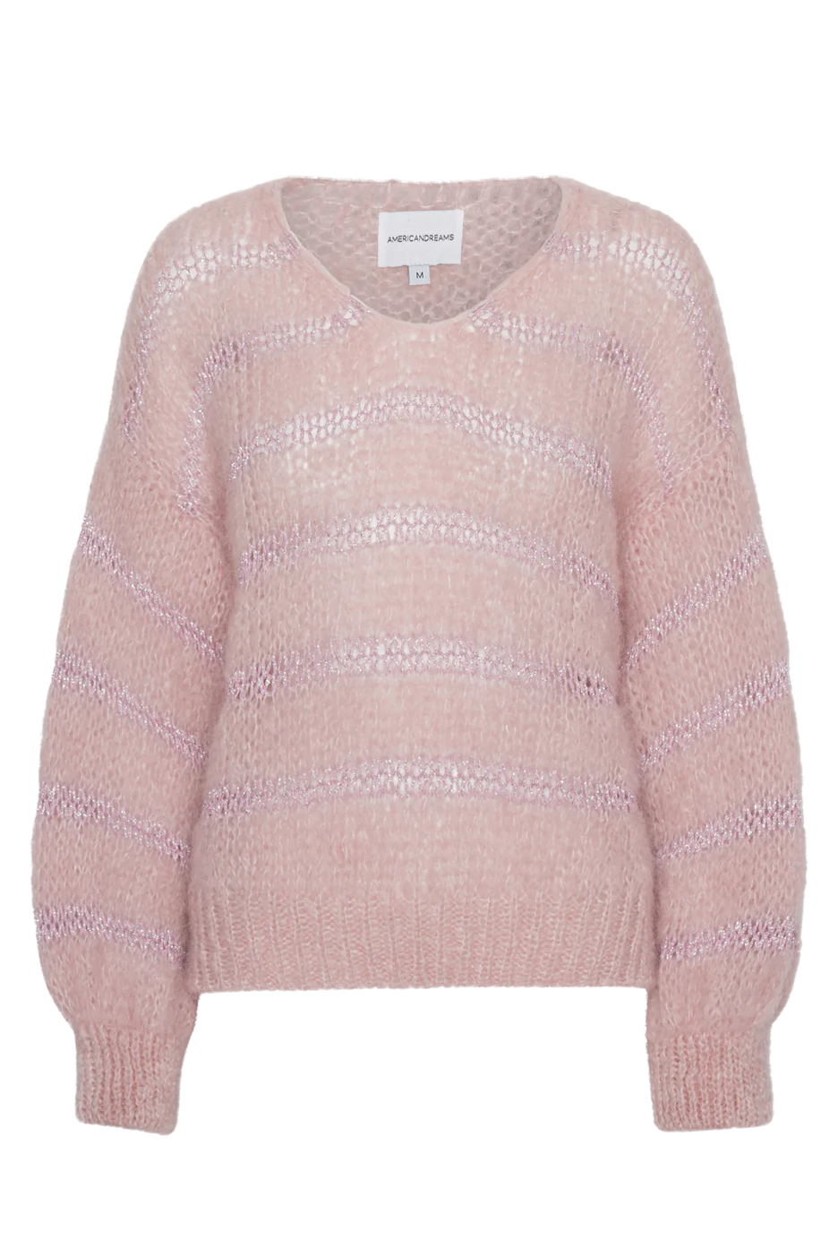 Katie LS Knit Light Pink W/ Light Pink Lurex
