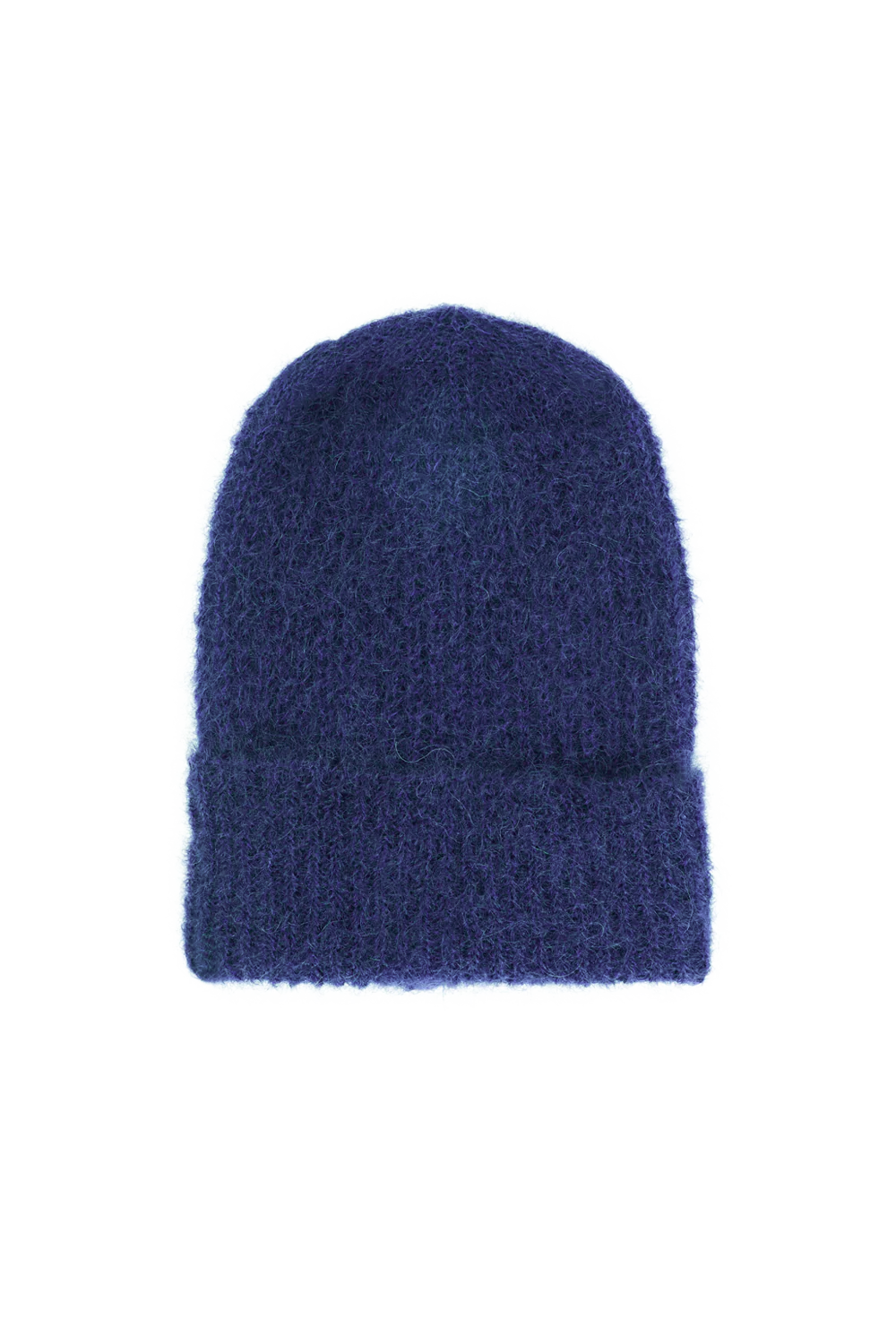 Mila Mohair Beanie Navy Blue