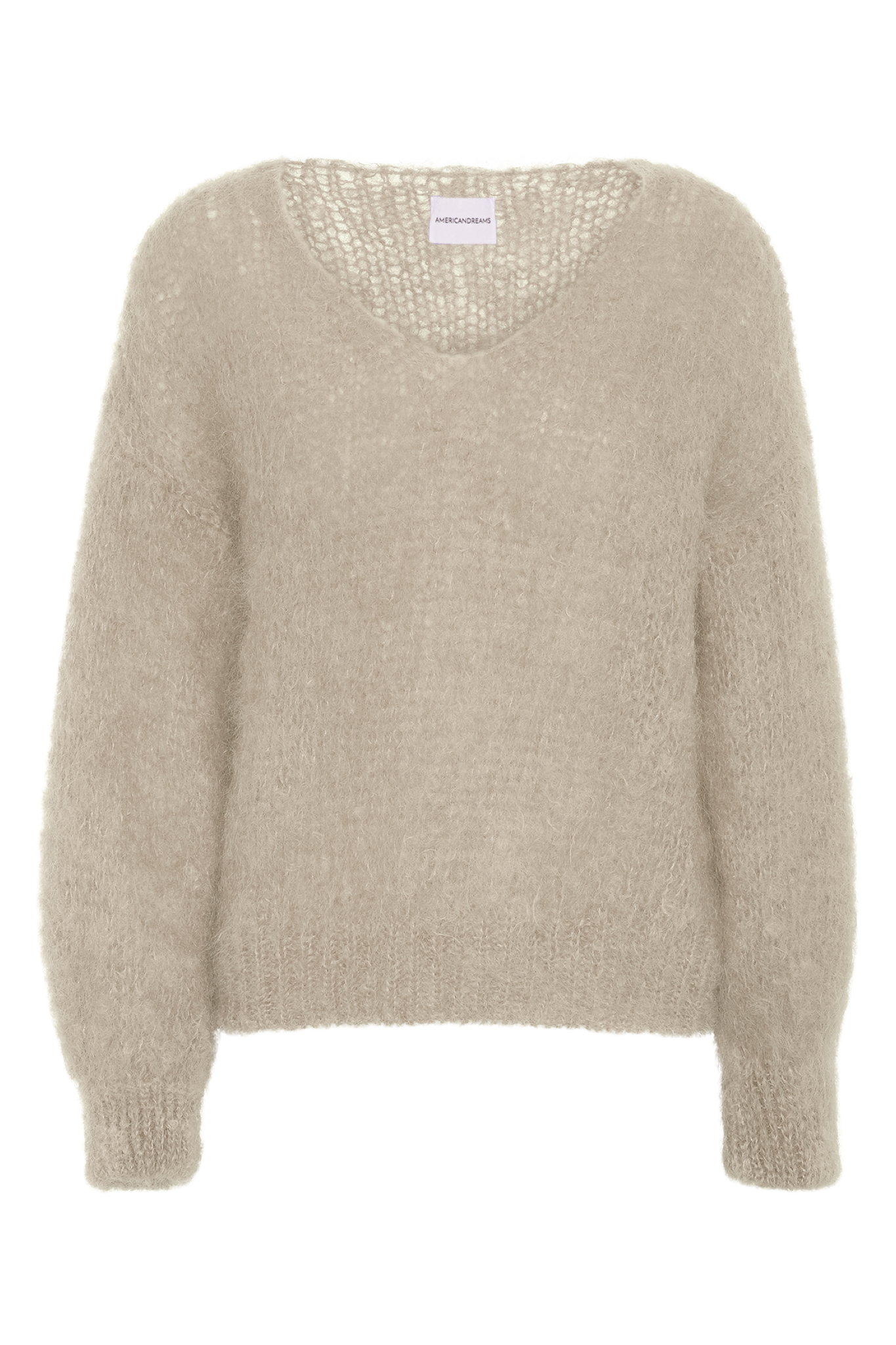 Milana LS Mohair Knit Beige