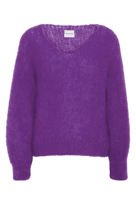 Milana LS Mohair Knit Deep Purple