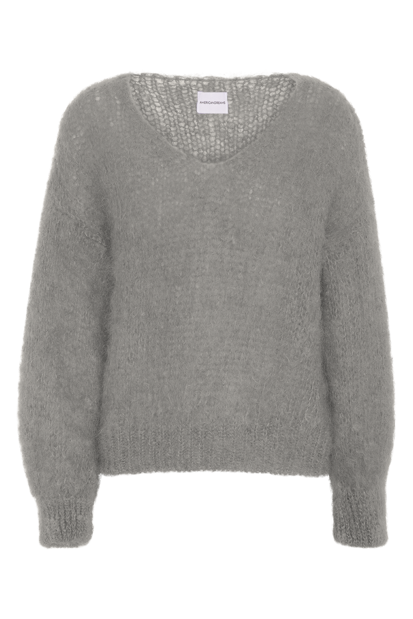 Milana LS Mohair Knit Grey