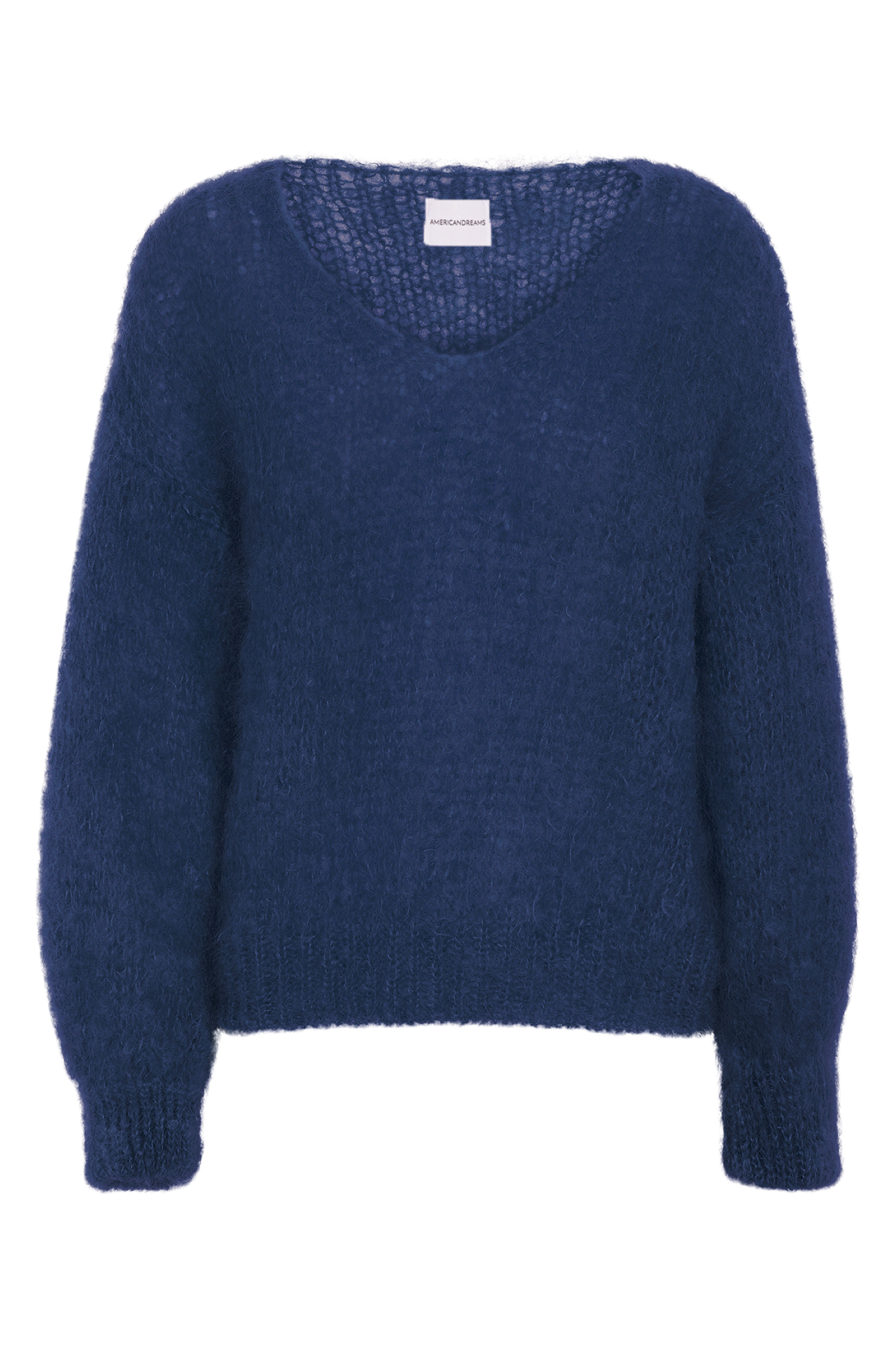 Milana LS Mohair Knit Navy Blue | Americandreams Milana LS Mohair Knit Navy Blue | Americandreams