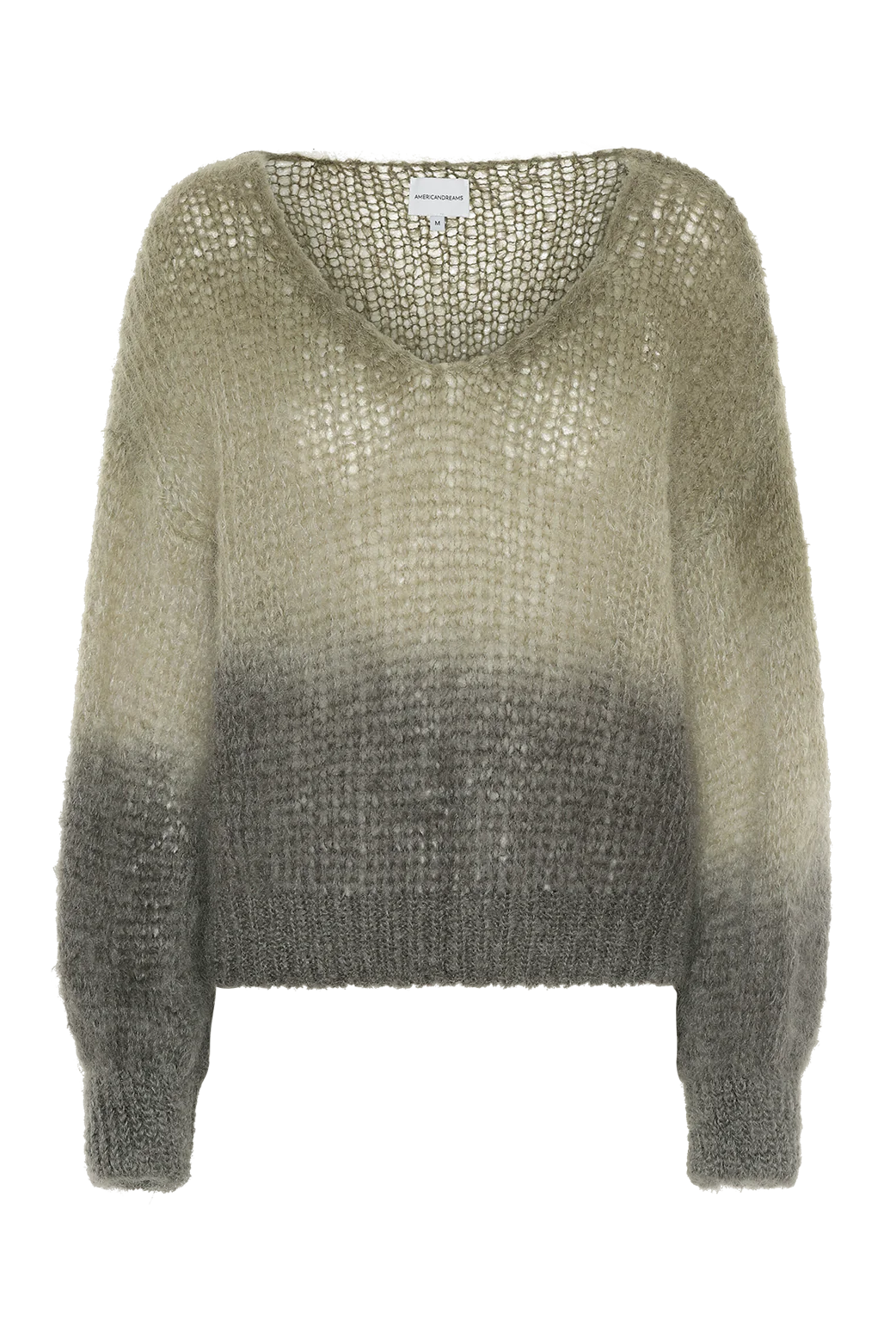 Milana LS Mohair Knit Ombre Beige