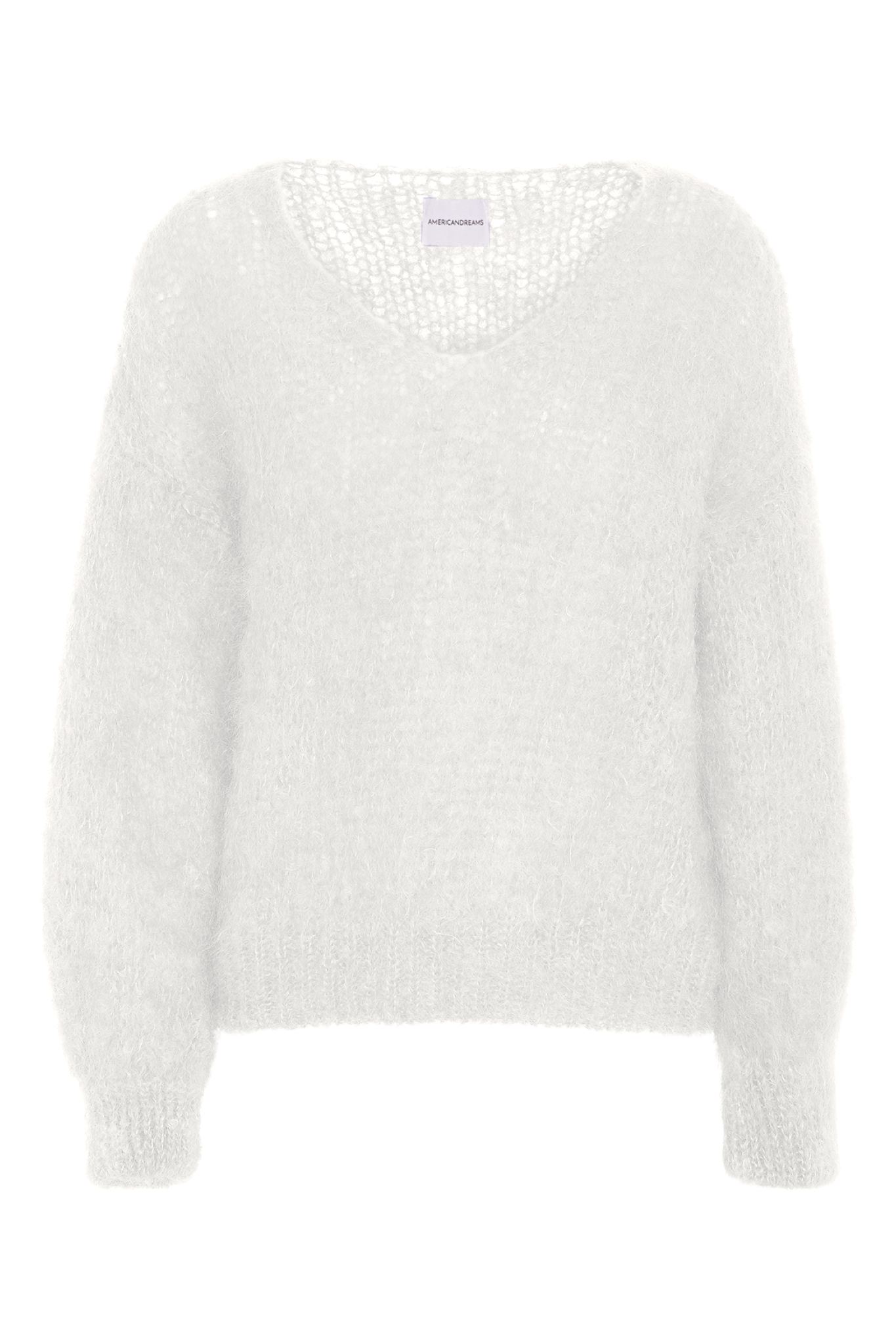 Milana LS Mohair Knit White