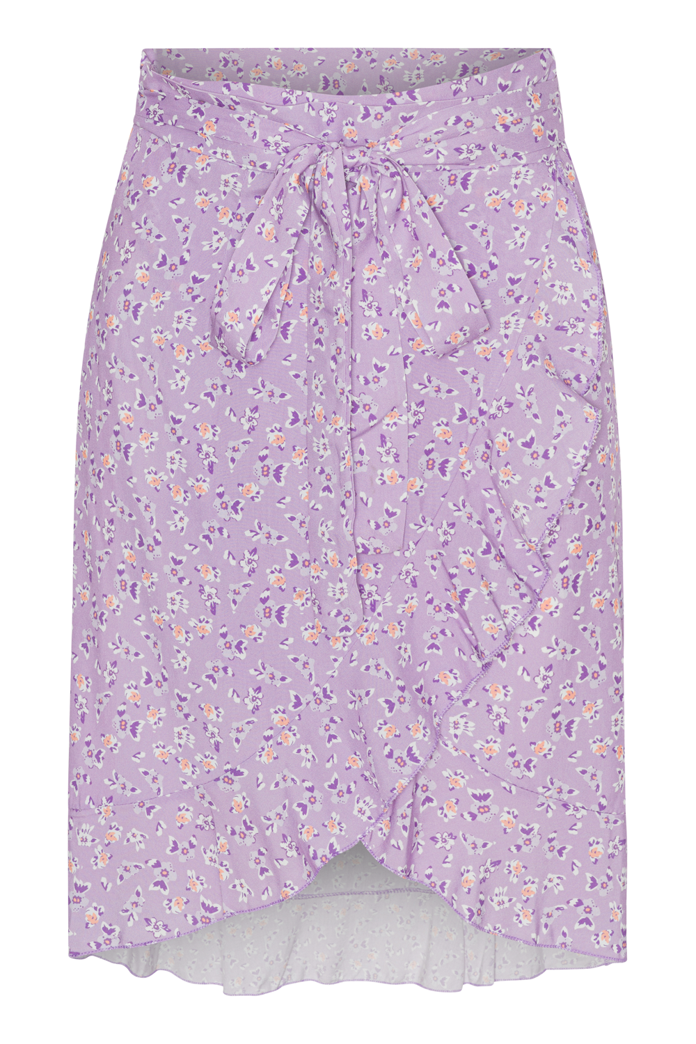 Milly Wrap Skirt Short Lilac Flower