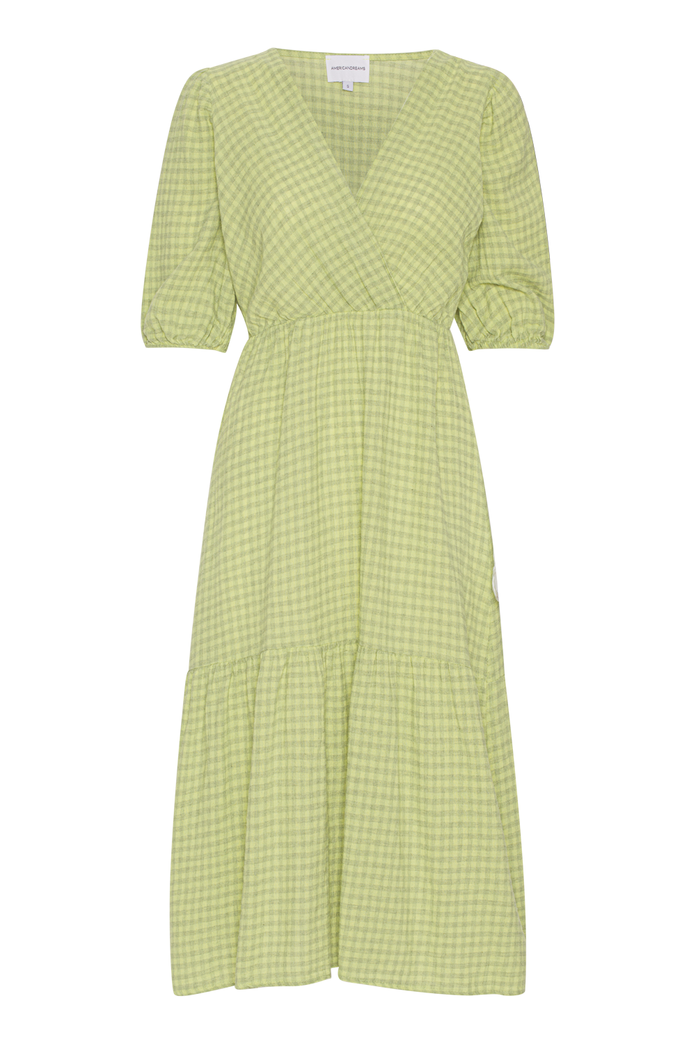 Nikita Half Sleeve Dress Green Check