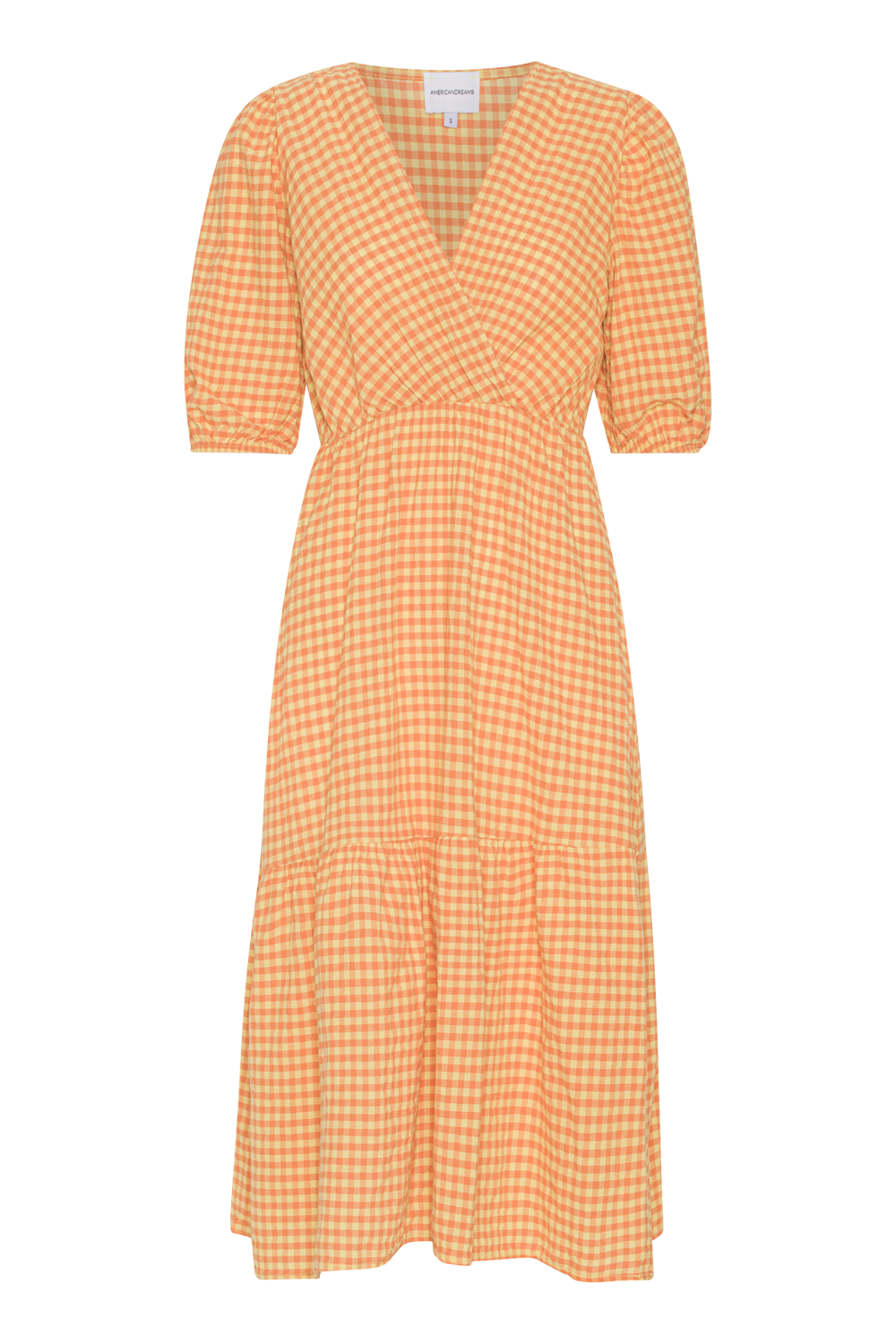 Nikita Half Sleeve Dress Yellow Check