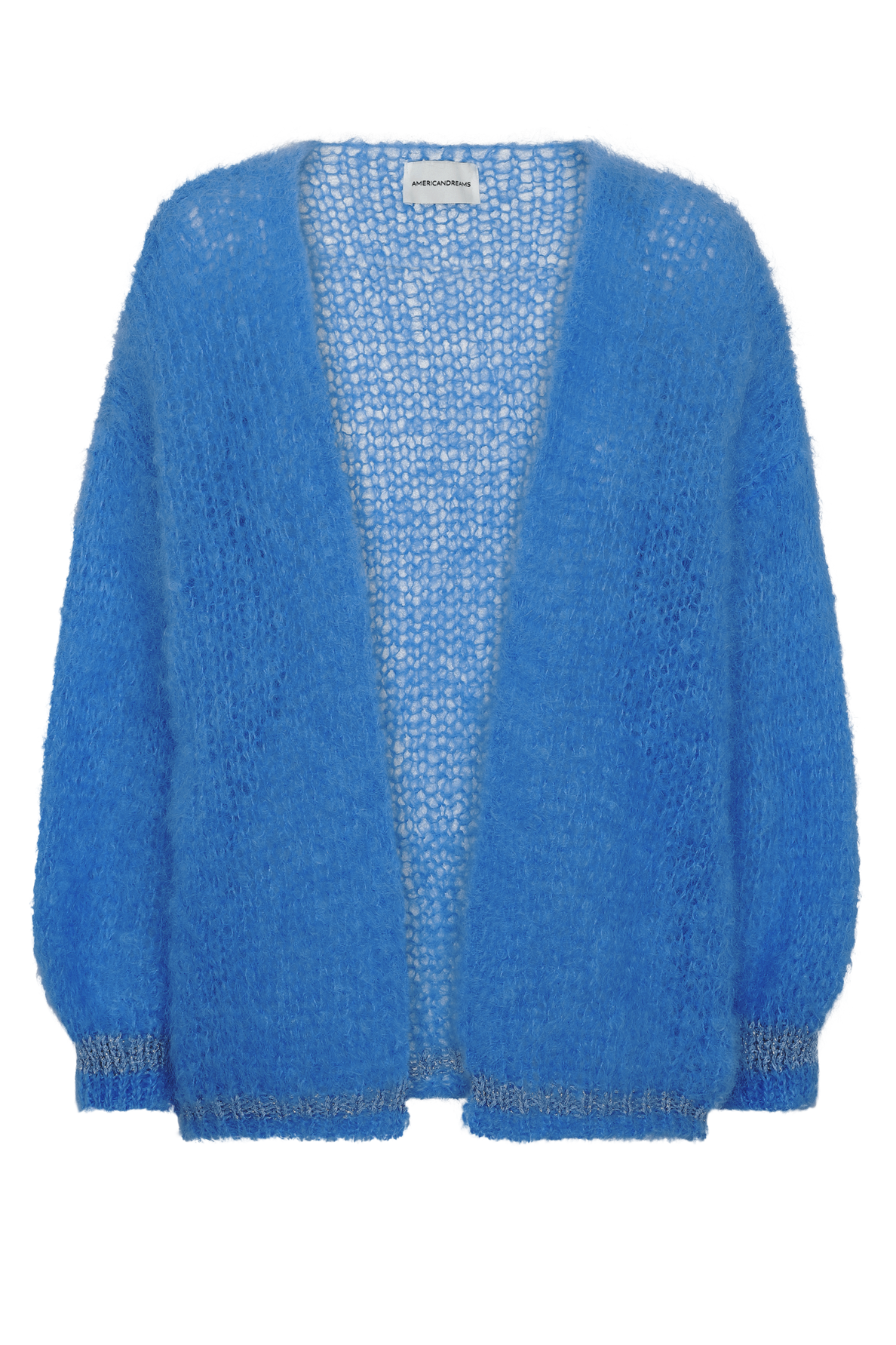 Olivia Mohair Cardigan Sky Blue W/Silver Lurex