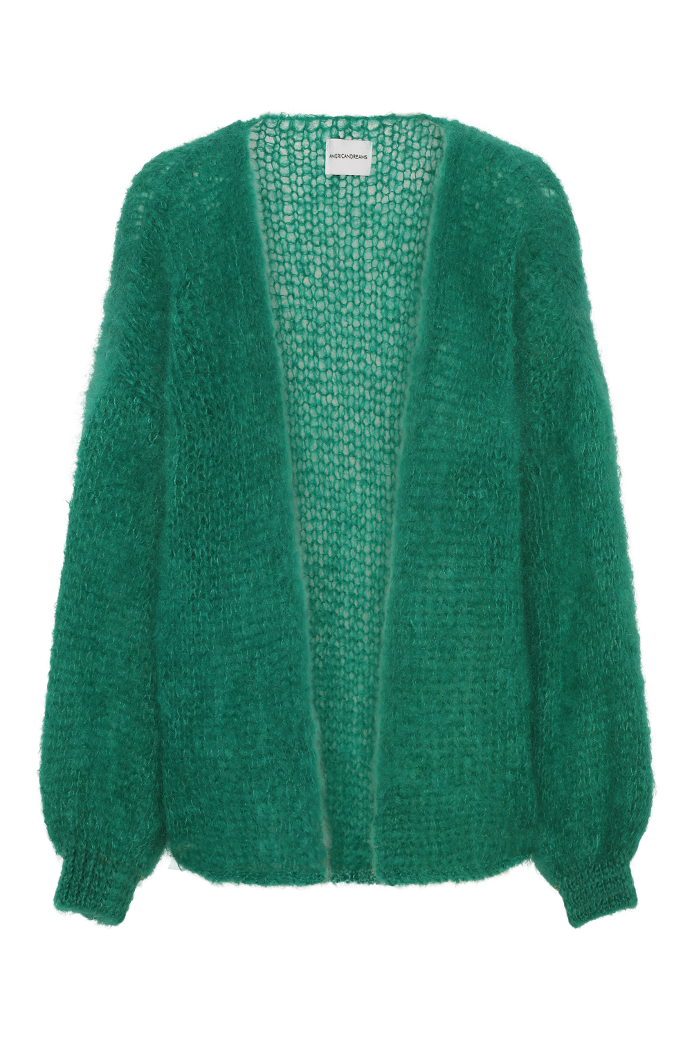 Olivia Mohair Cardigan Without Lurex Jade Green