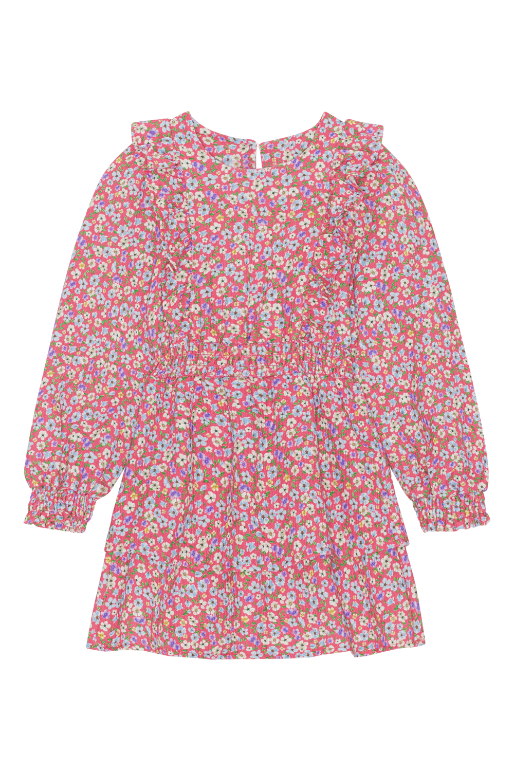 Patricia LS Cotton Dress Kids Red Flower - Sample