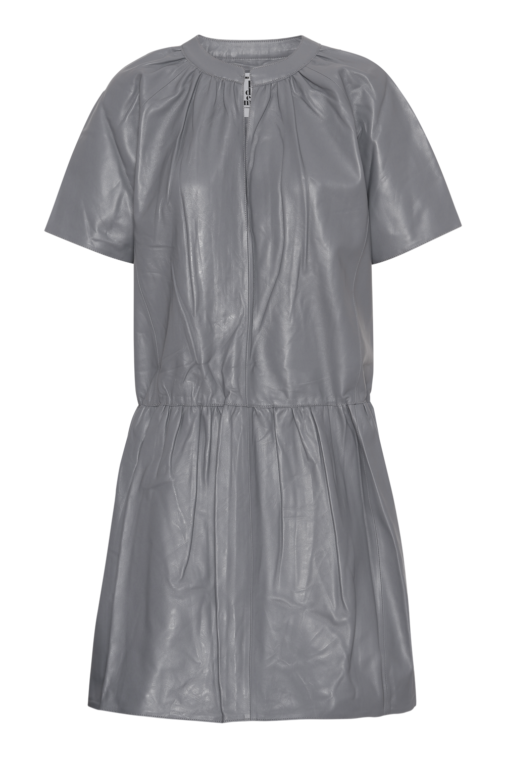 Paulette Leather Dress Blue