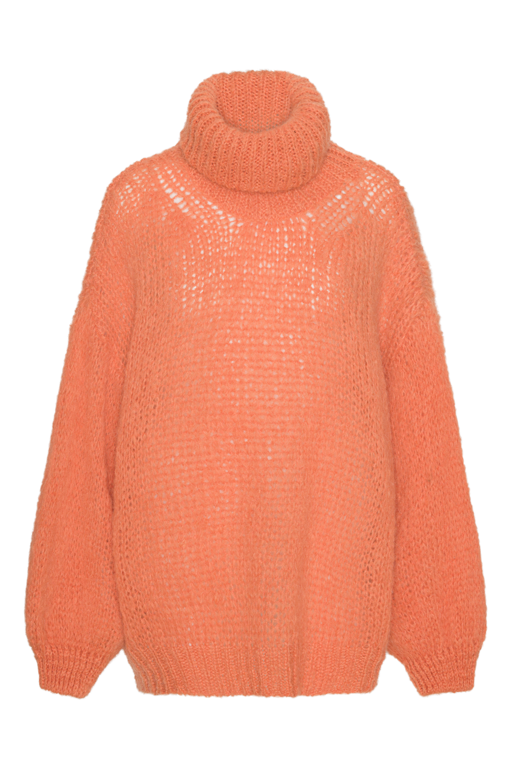 Pepper Roll Neck Alpaca Pullover Burnt Orange