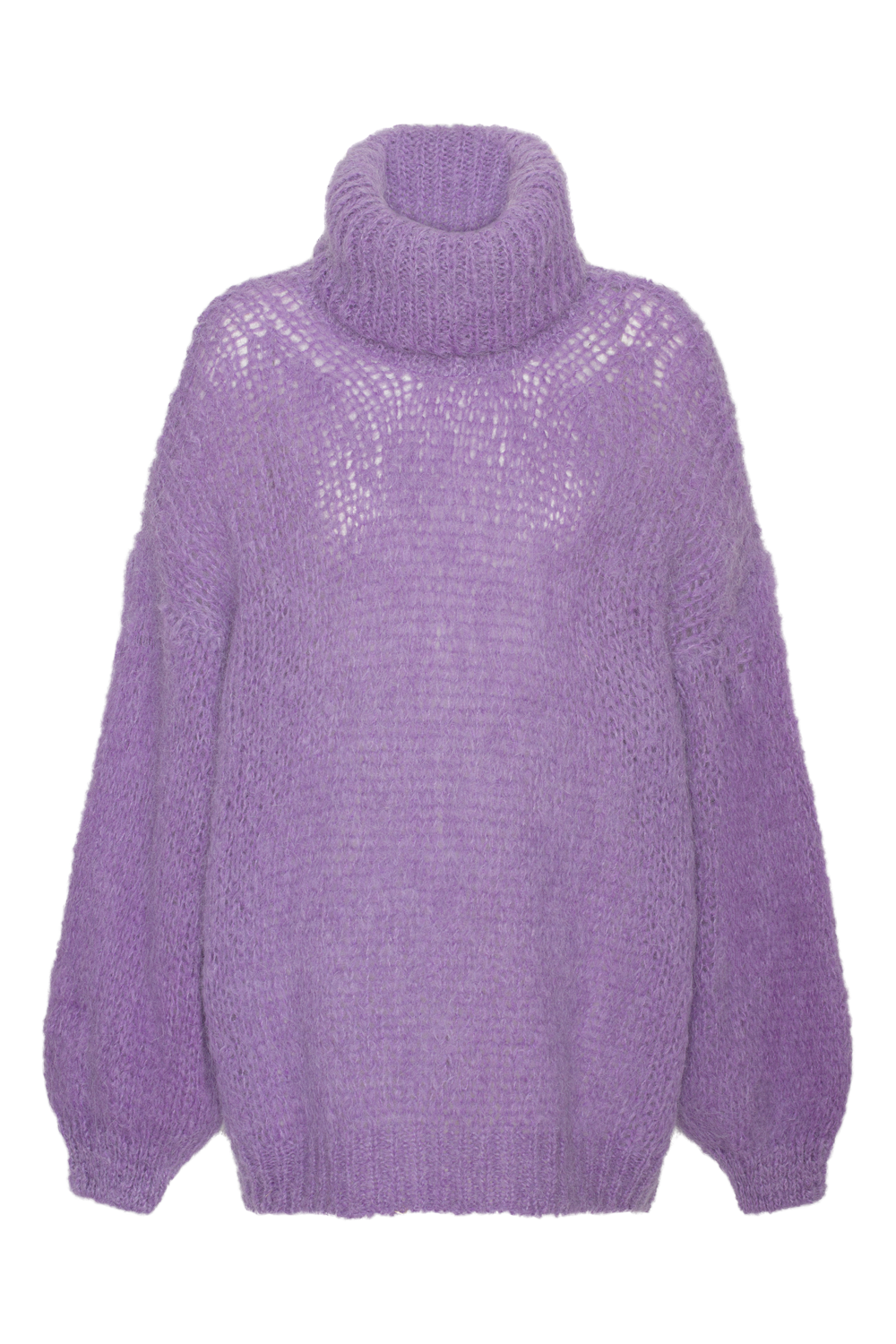Pepper Roll Neck Alpaca Pullover Lilac