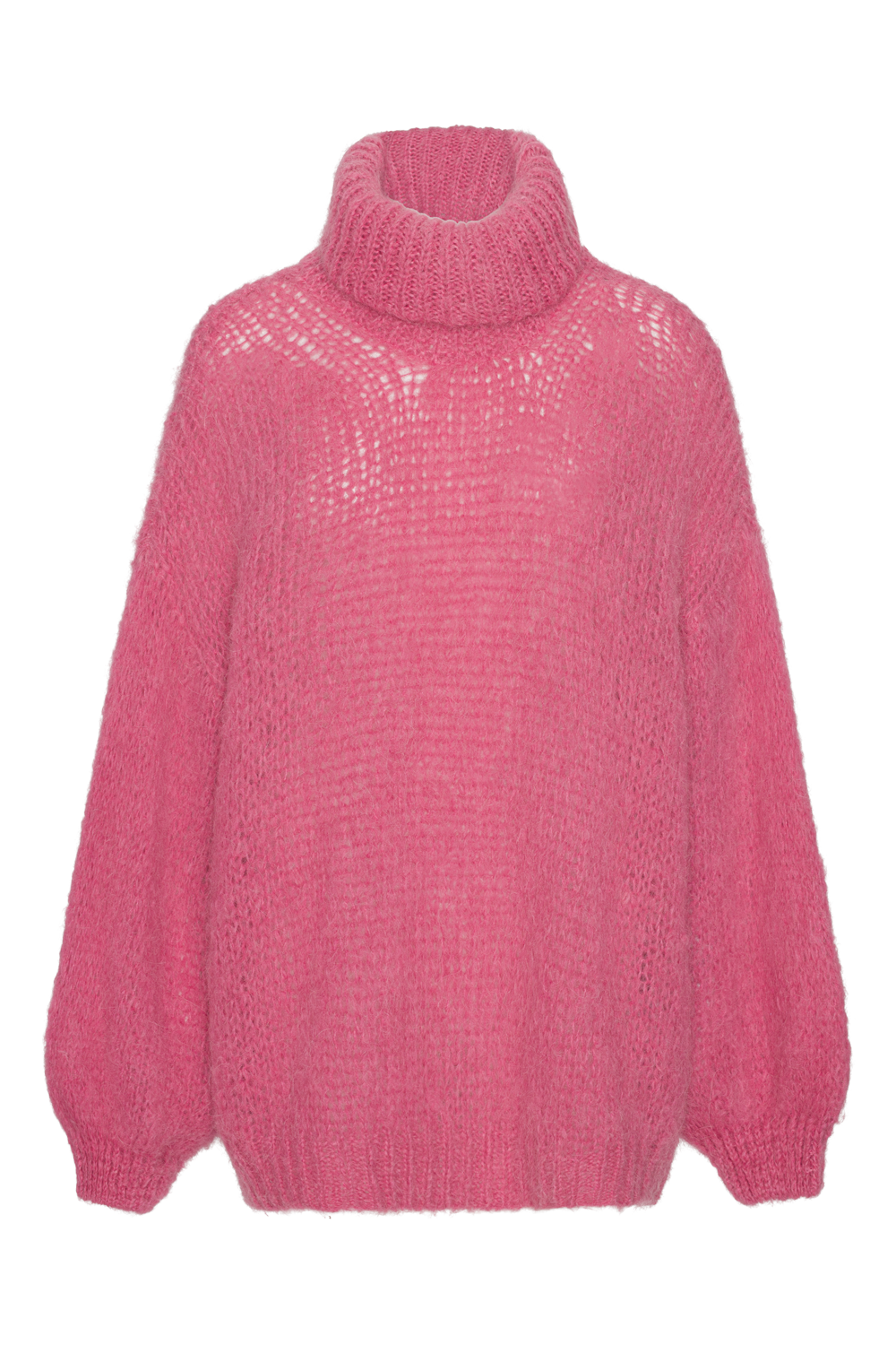 Pepper Roll Neck Alpaca Pullover Pink