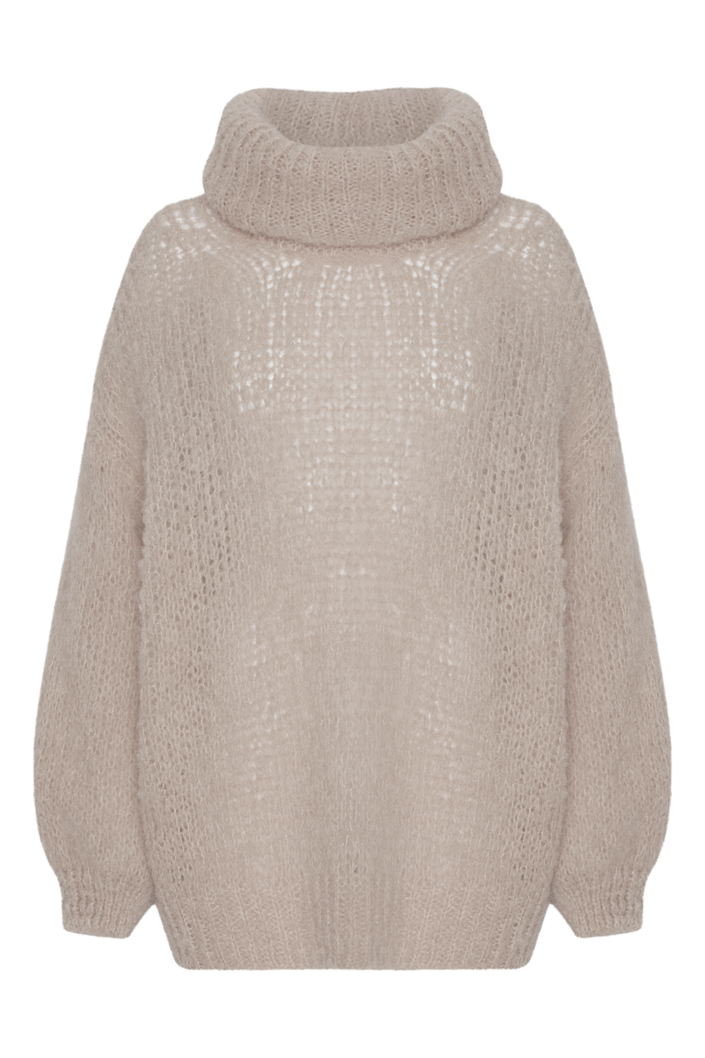 Pepper Roll Neck Alpaca Pullover Beige
