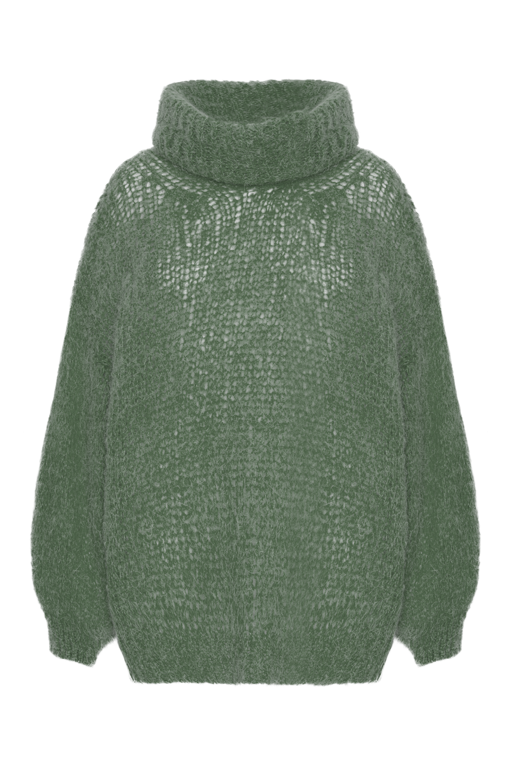 Pepper Roll Neck Alpaca Pullover Dusty Green