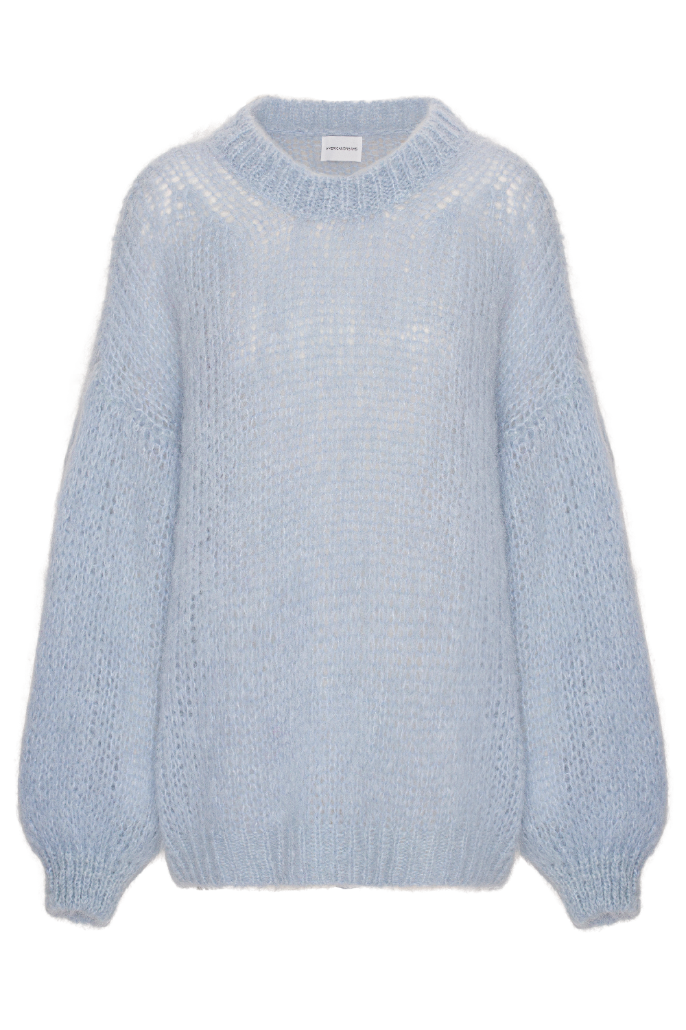 Pepper Round Neck Pullover Light Blue