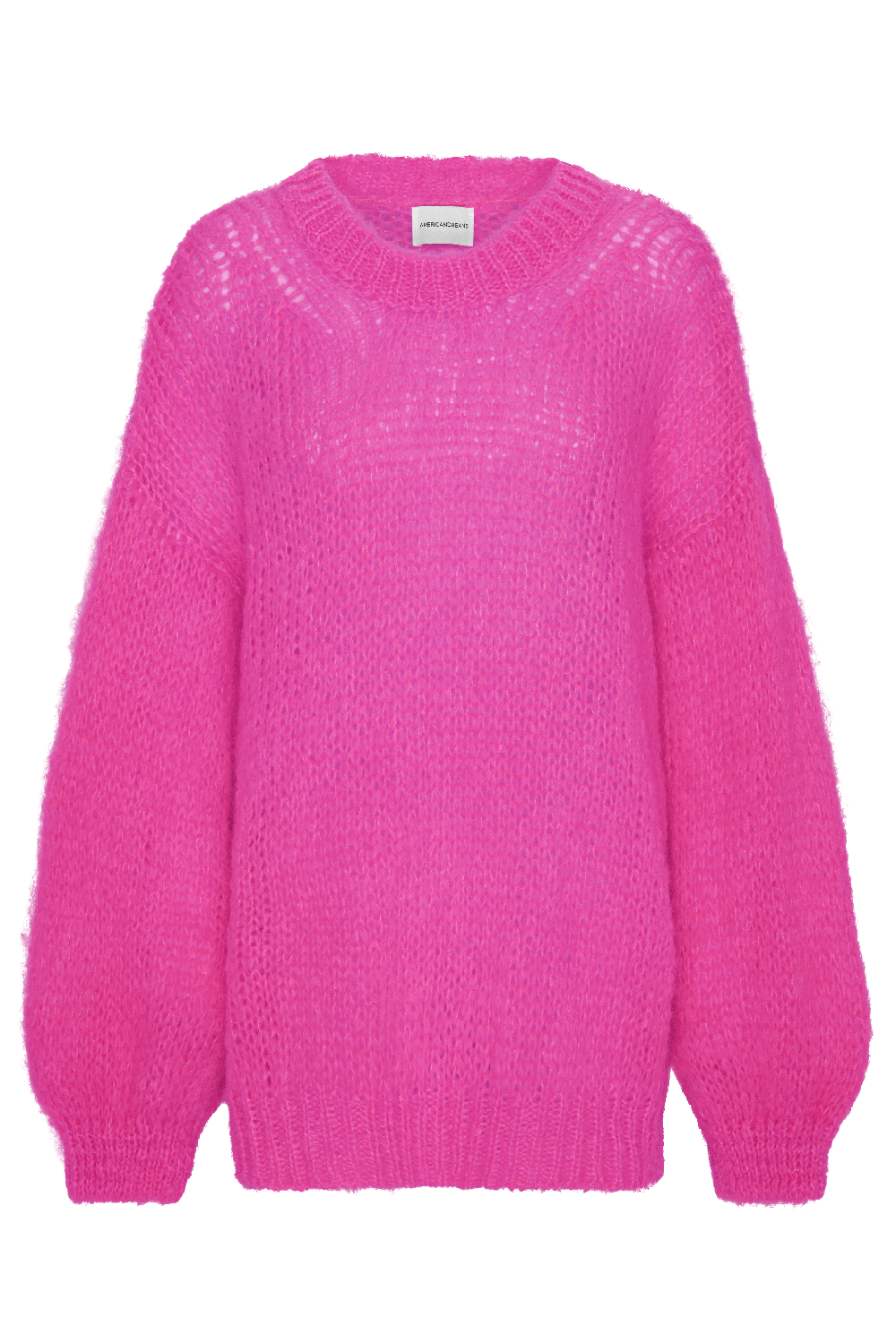 Pepper Round Neck Pullover Neon Pink
