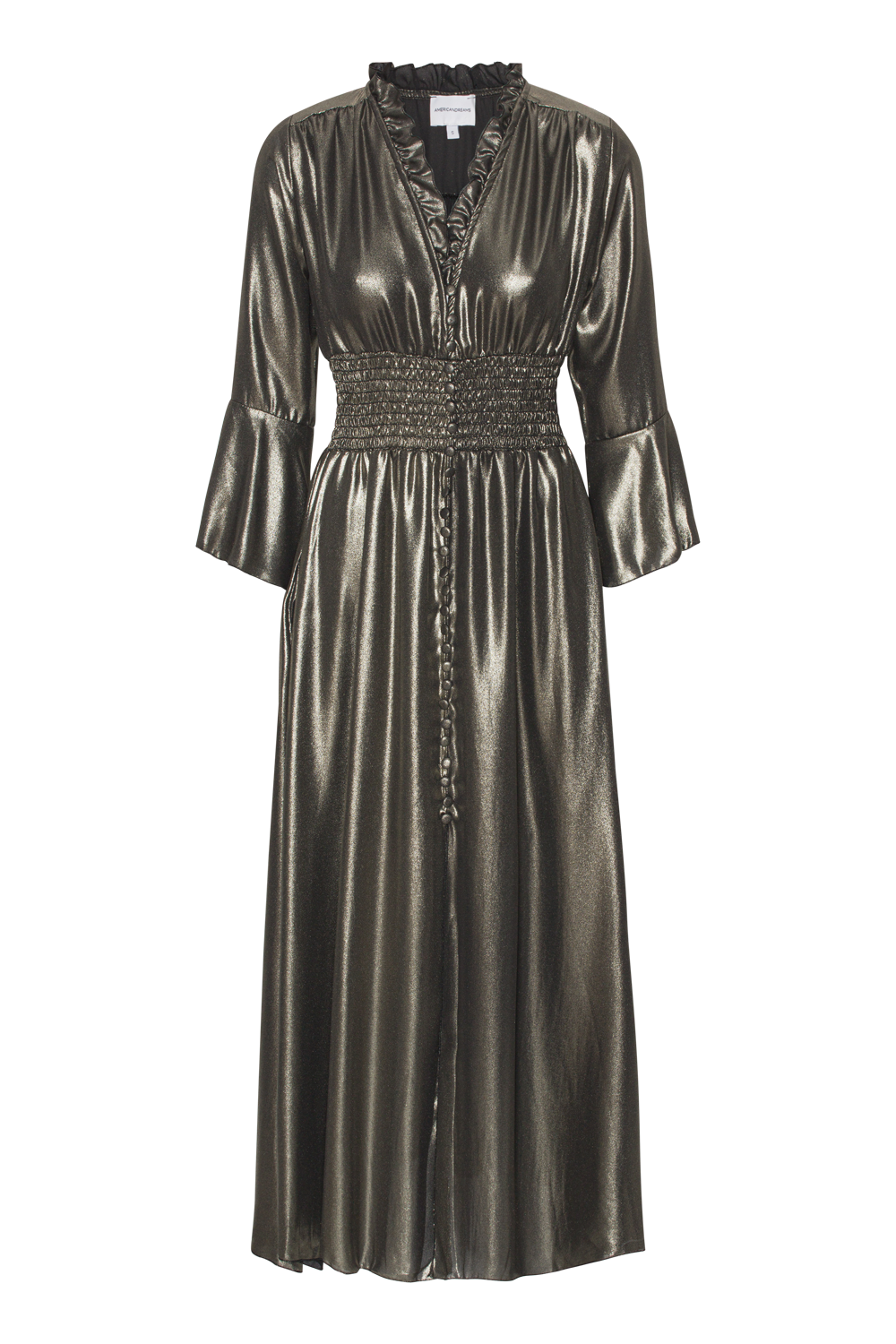 Sally Long Shimmer Dress Black