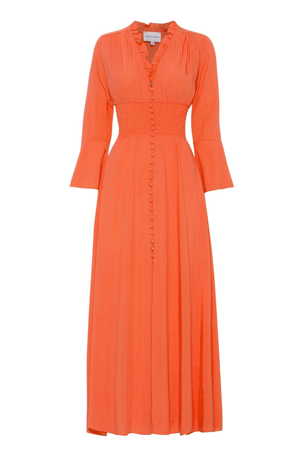 Sally Long Dress Burnt Orange
