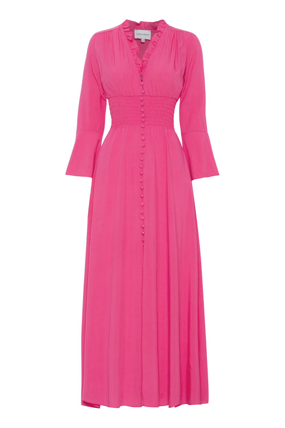 Sally Long Dress Pink Solid