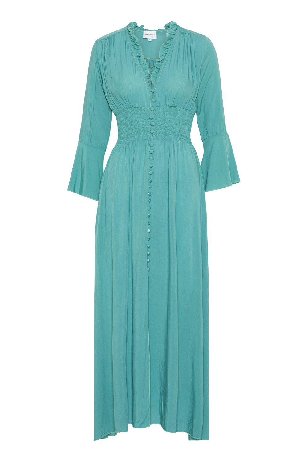 Sally Long Dress Turquoise Solid